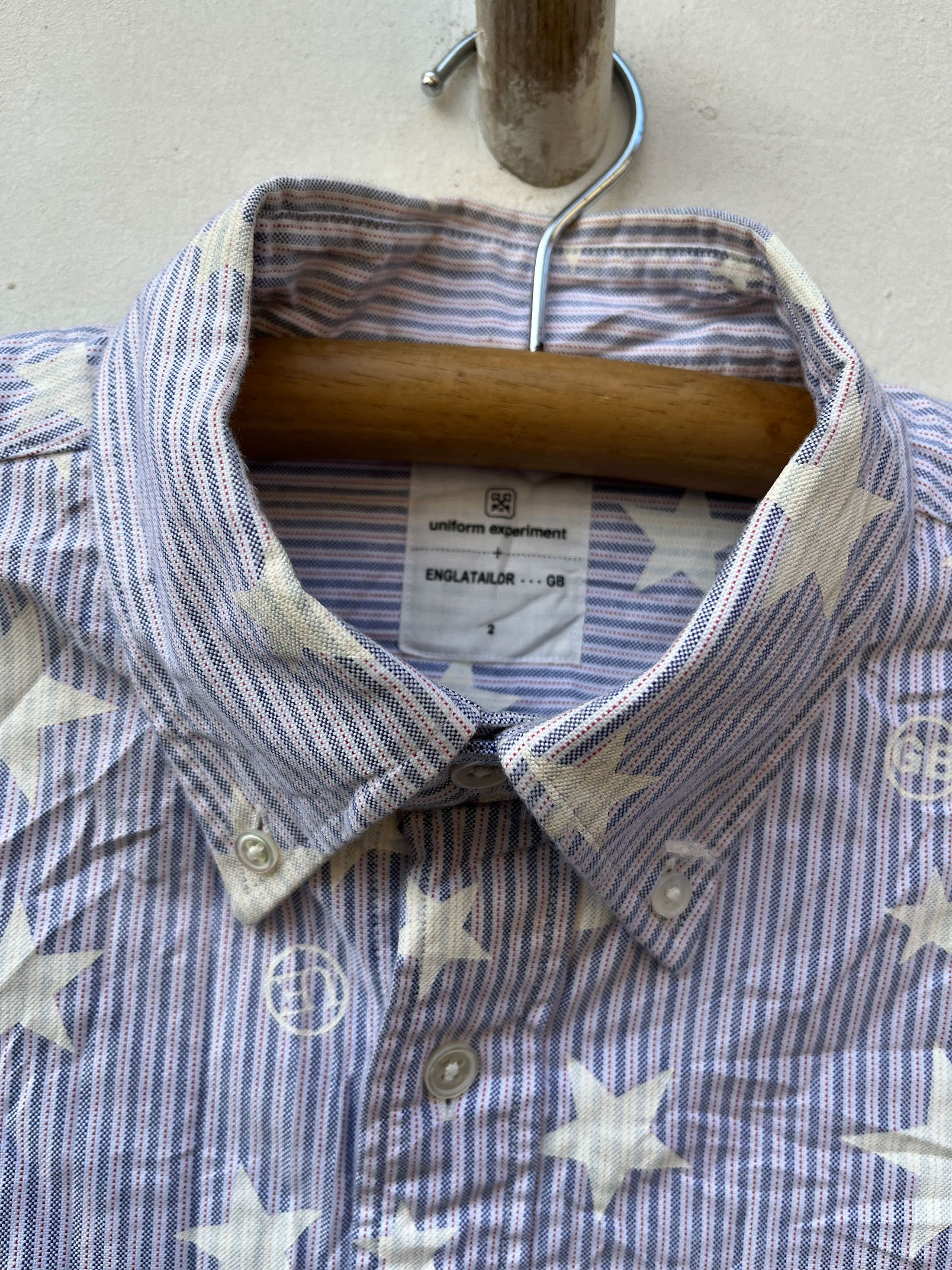 Japanese Brand × uniform experiment Soph Japan Star Fragment Design Stripe Dress Shirt Size US M / EU 48-50 / 2 - 4 Thumbnail
