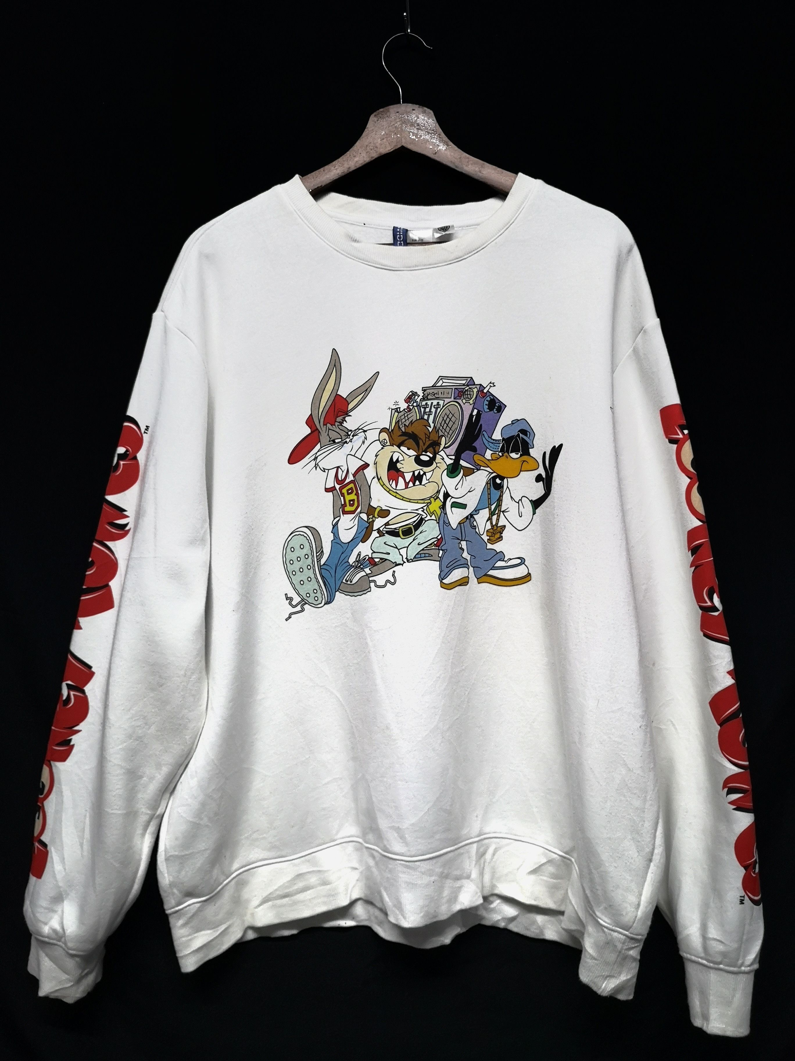 DC Comics Sweatshirt Looney Tunes Spell Out Arms Both Size US L / EU 52-54 / 3 - 1 Thumbnail