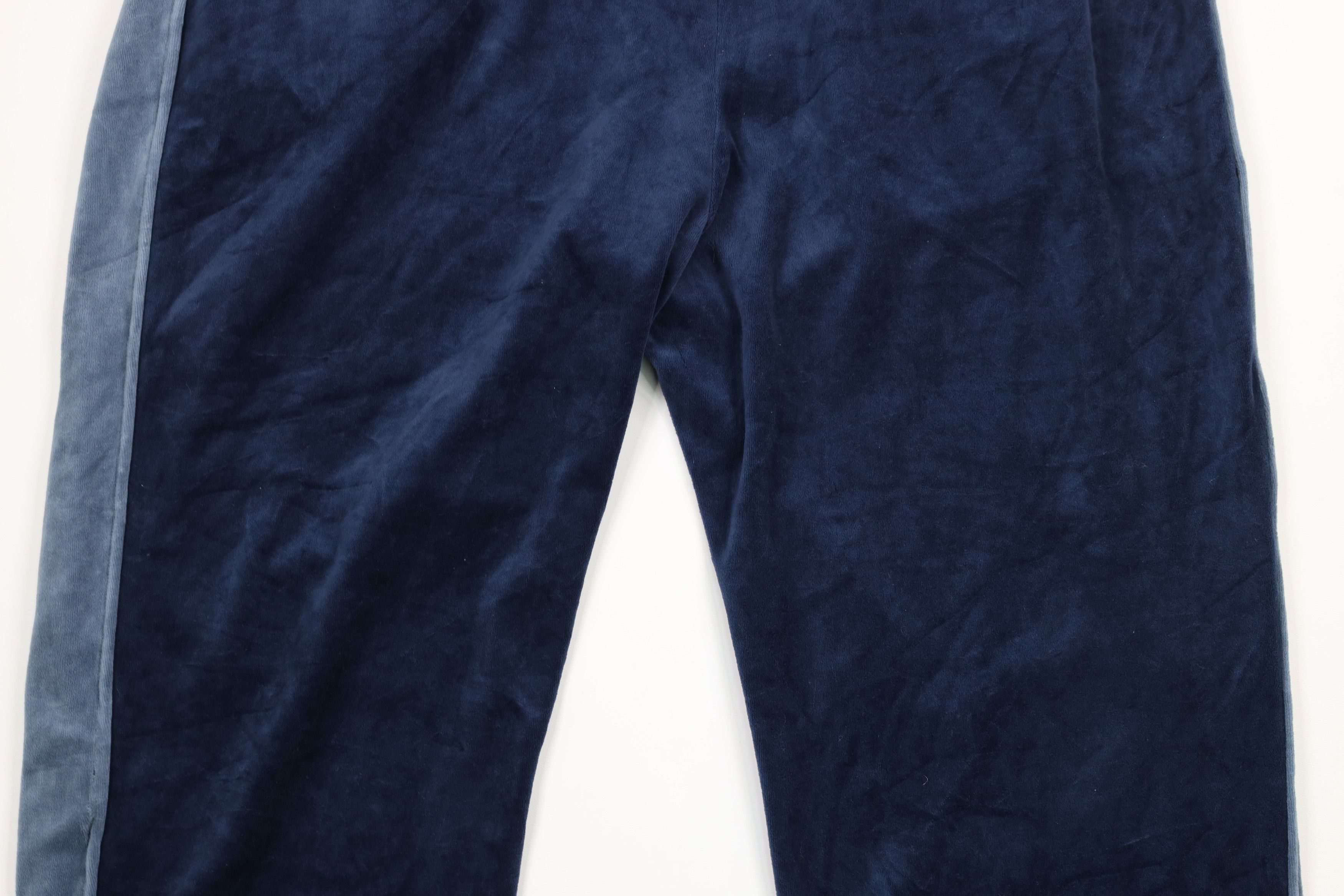 Vintage Vintage Streetwear Wide Leg Velour Sweatpants Navy Blue Size US 44 / EU 60 - 9 Thumbnail