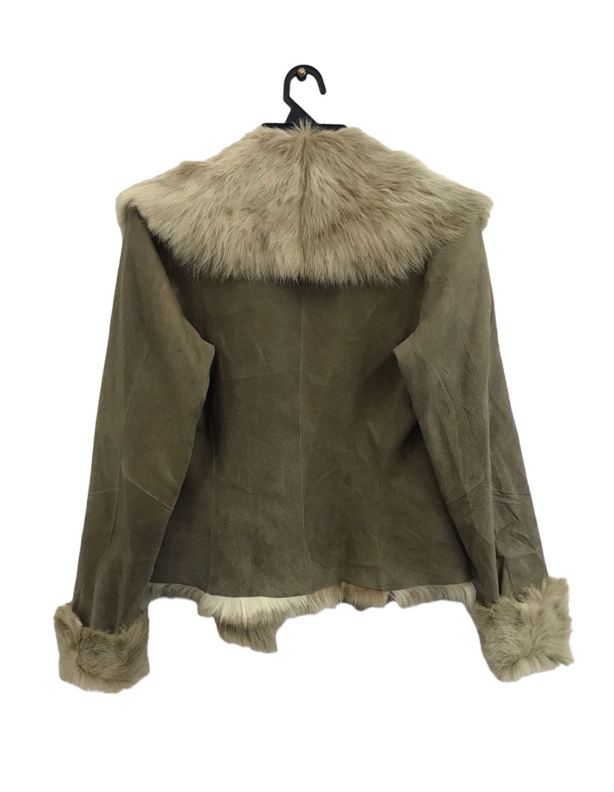 Designer GUSHLOW & COLE MADE IN ENGLAND WOOL LEATHER JACKET Size S / US 4 / IT 40 - 2 Thumbnail