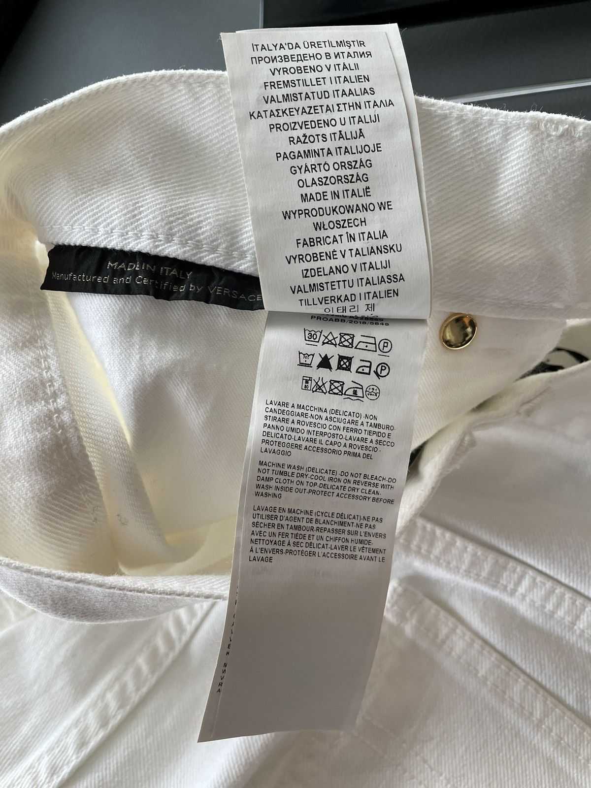 Versace Rare Brand New Super Runway Medusa Distressed Denim Jeans Size US 32 / EU 48 - 10 Thumbnail