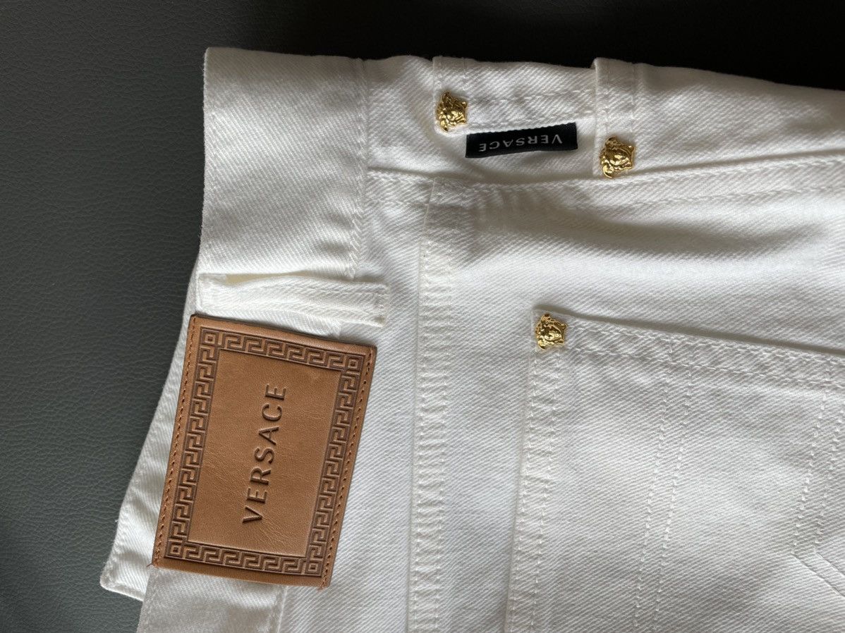Versace Rare Brand New Super Runway Medusa Distressed Denim Jeans Size US 32 / EU 48 - 20 Thumbnail