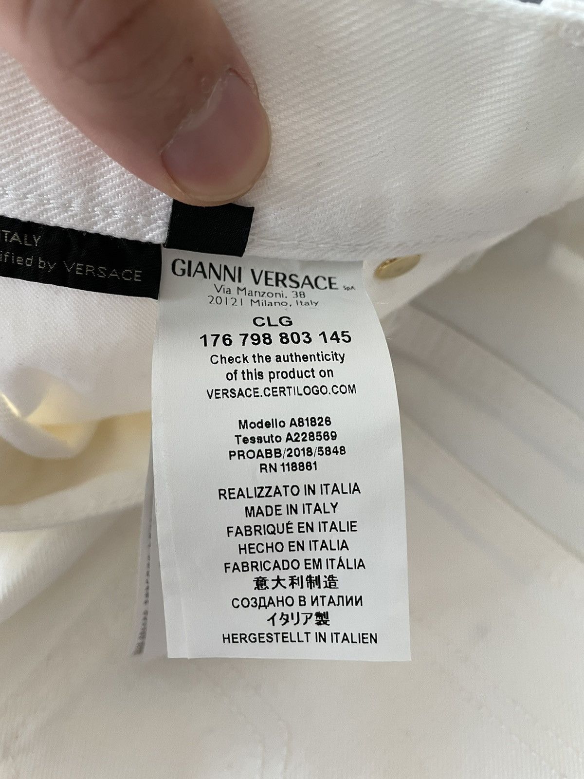 Versace Rare Brand New Super Runway Medusa Distressed Denim Jeans Size US 32 / EU 48 - 6 Thumbnail
