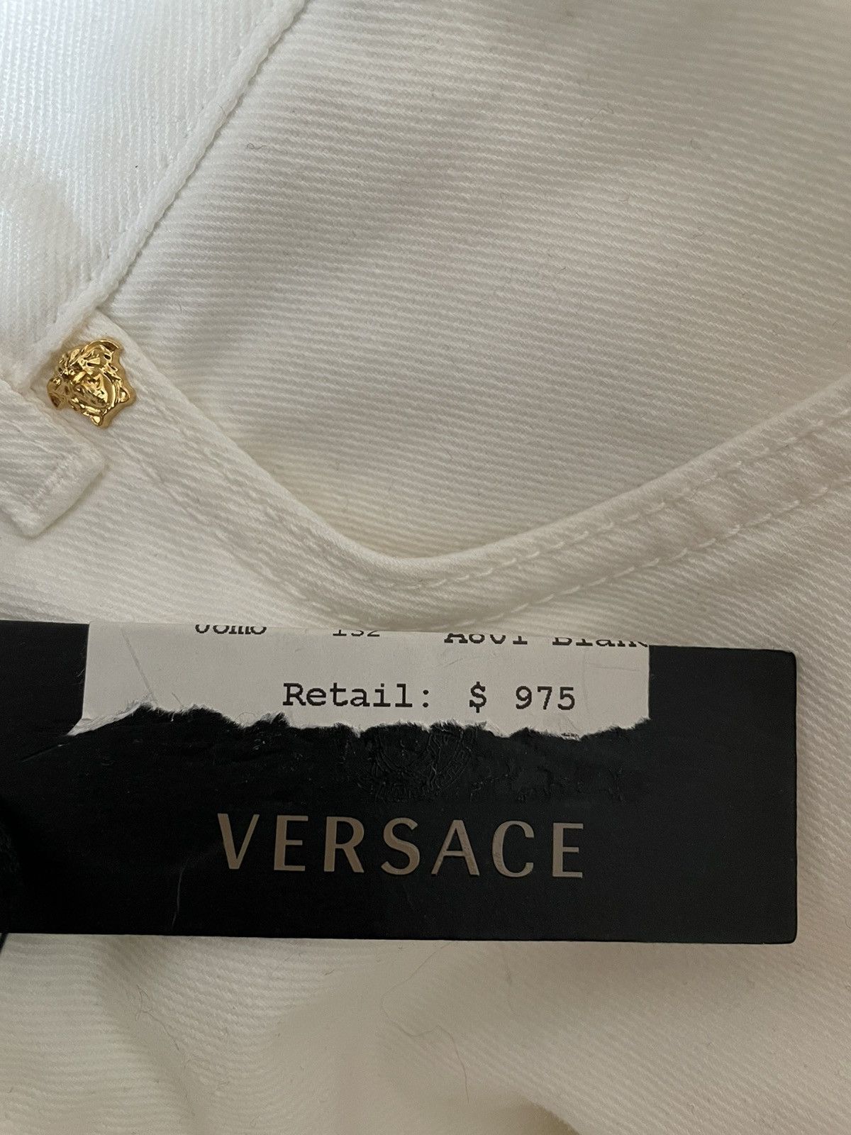 Versace Rare Brand New Super Runway Medusa Distressed Denim Jeans Size US 32 / EU 48 - 4 Thumbnail