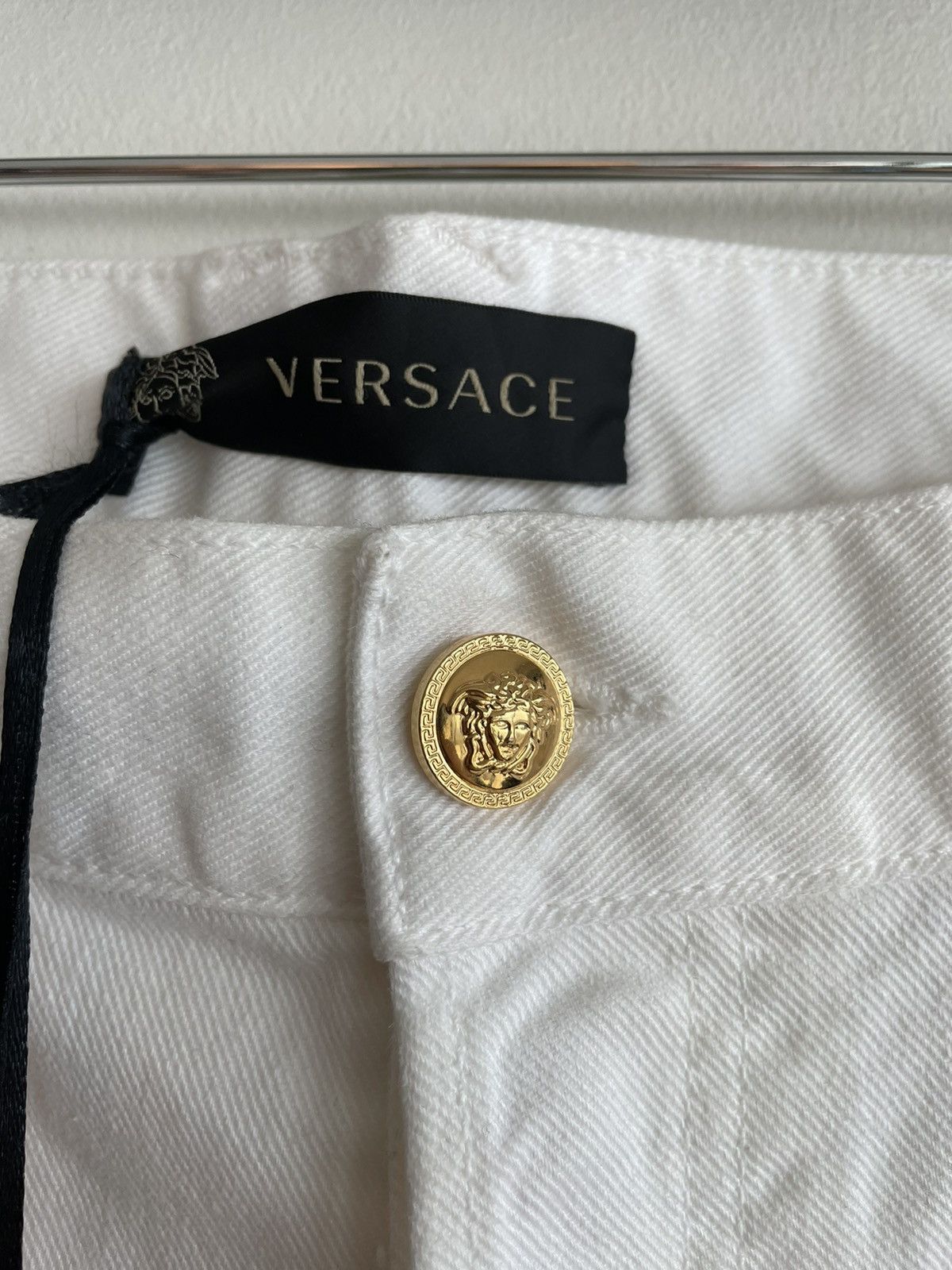 Versace Rare Brand New Super Runway Medusa Distressed Denim Jeans Size US 32 / EU 48 - 15 Thumbnail