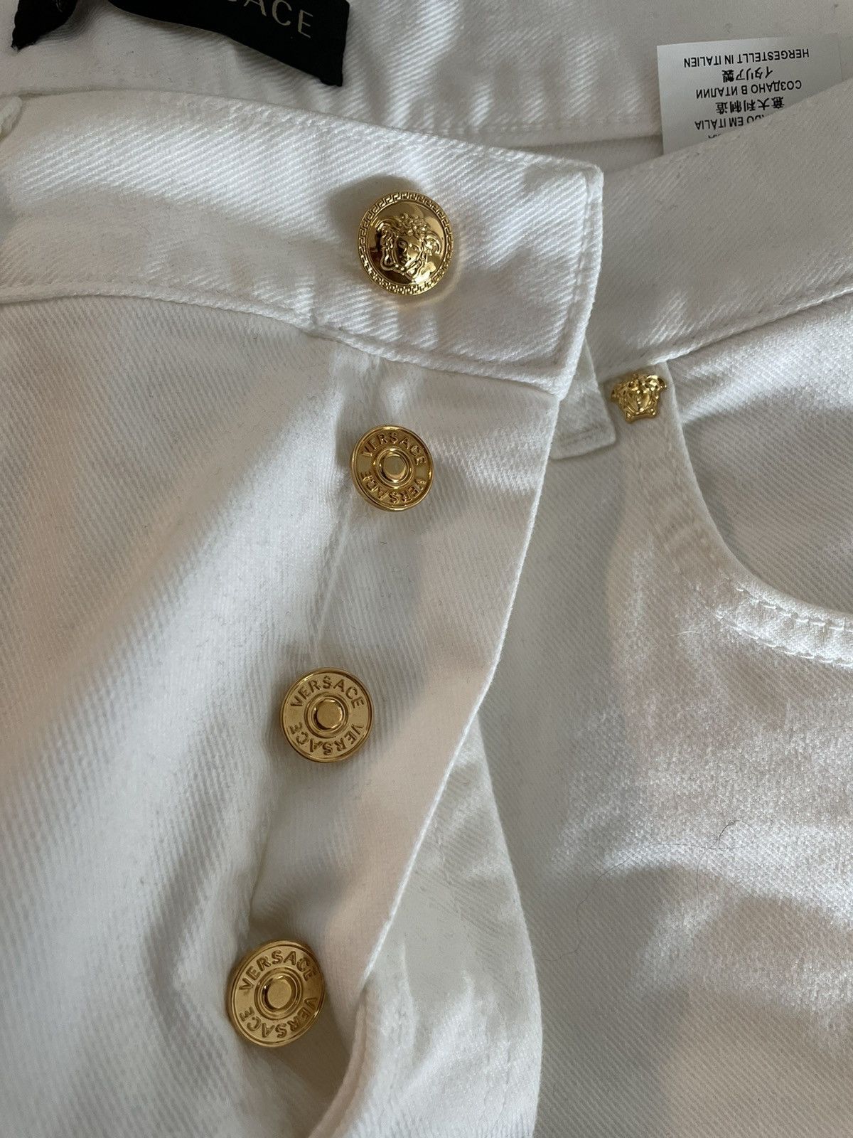 Versace Rare Brand New Super Runway Medusa Distressed Denim Jeans Size US 32 / EU 48 - 1 Thumbnail