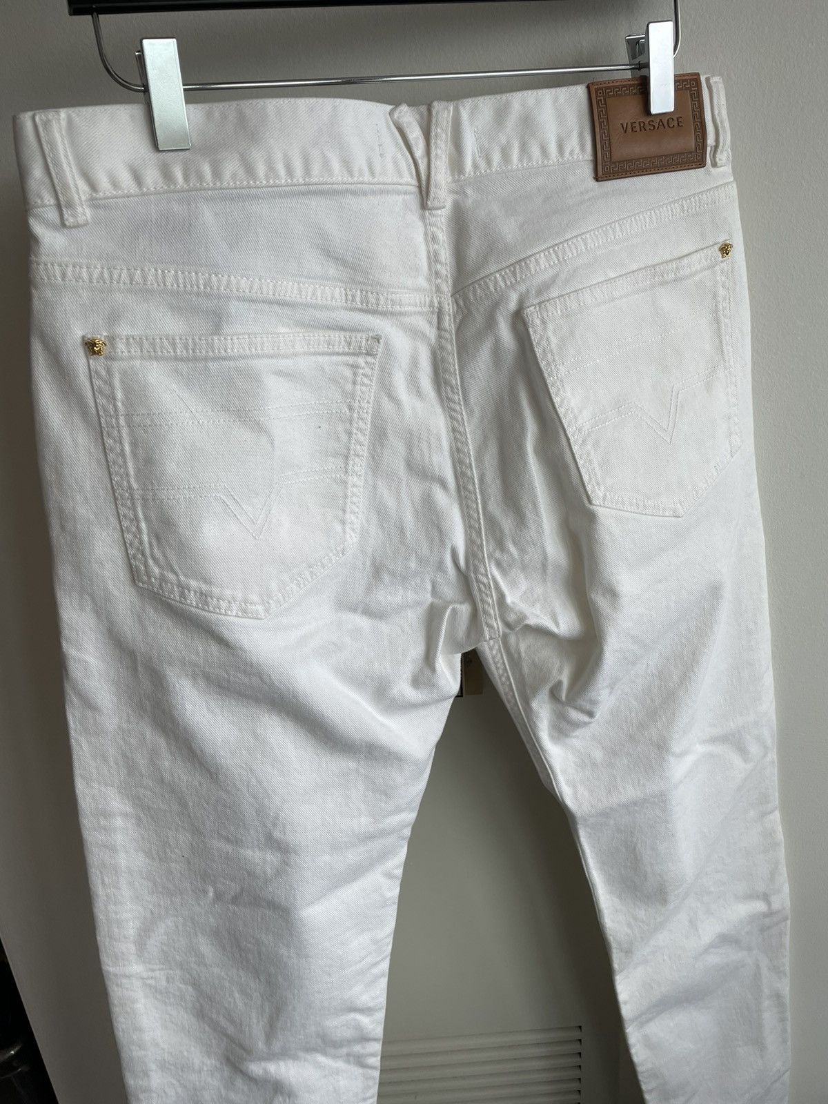 Versace Rare Brand New Super Runway Medusa Distressed Denim Jeans Size US 32 / EU 48 - 21 Thumbnail