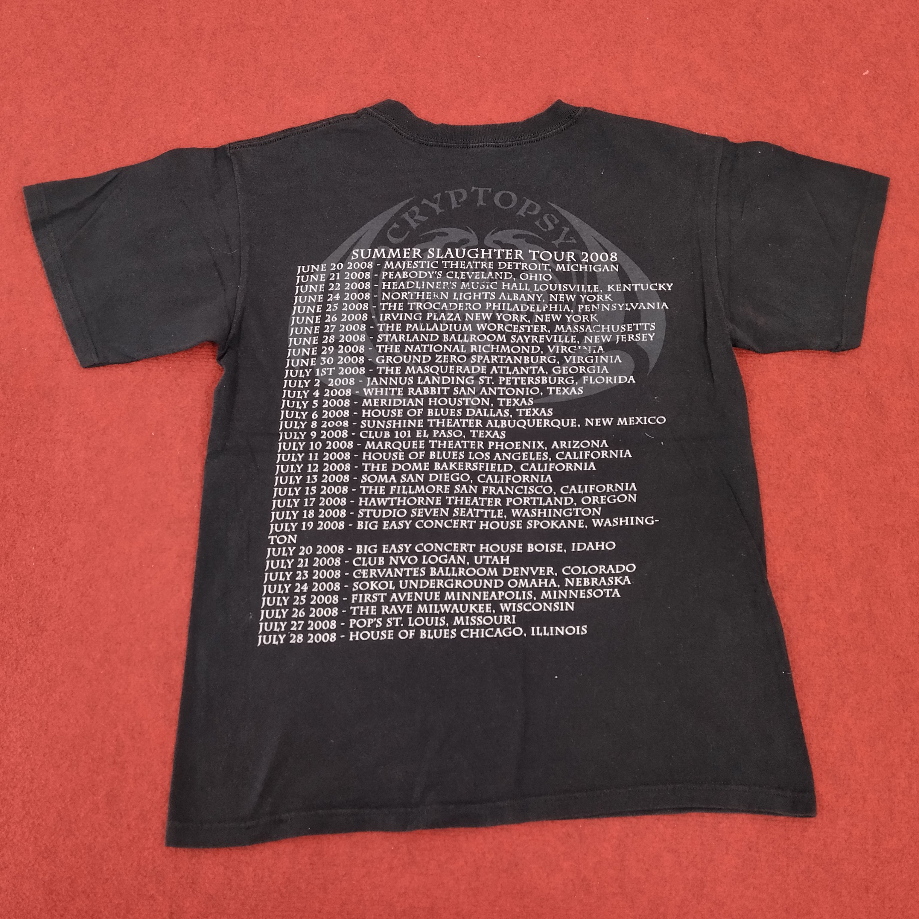 Band Tees × Vintage Cryptopsy American Rock Band Tour Vintage Tshirt Size US M / EU 48-50 / 2 - 4 Thumbnail