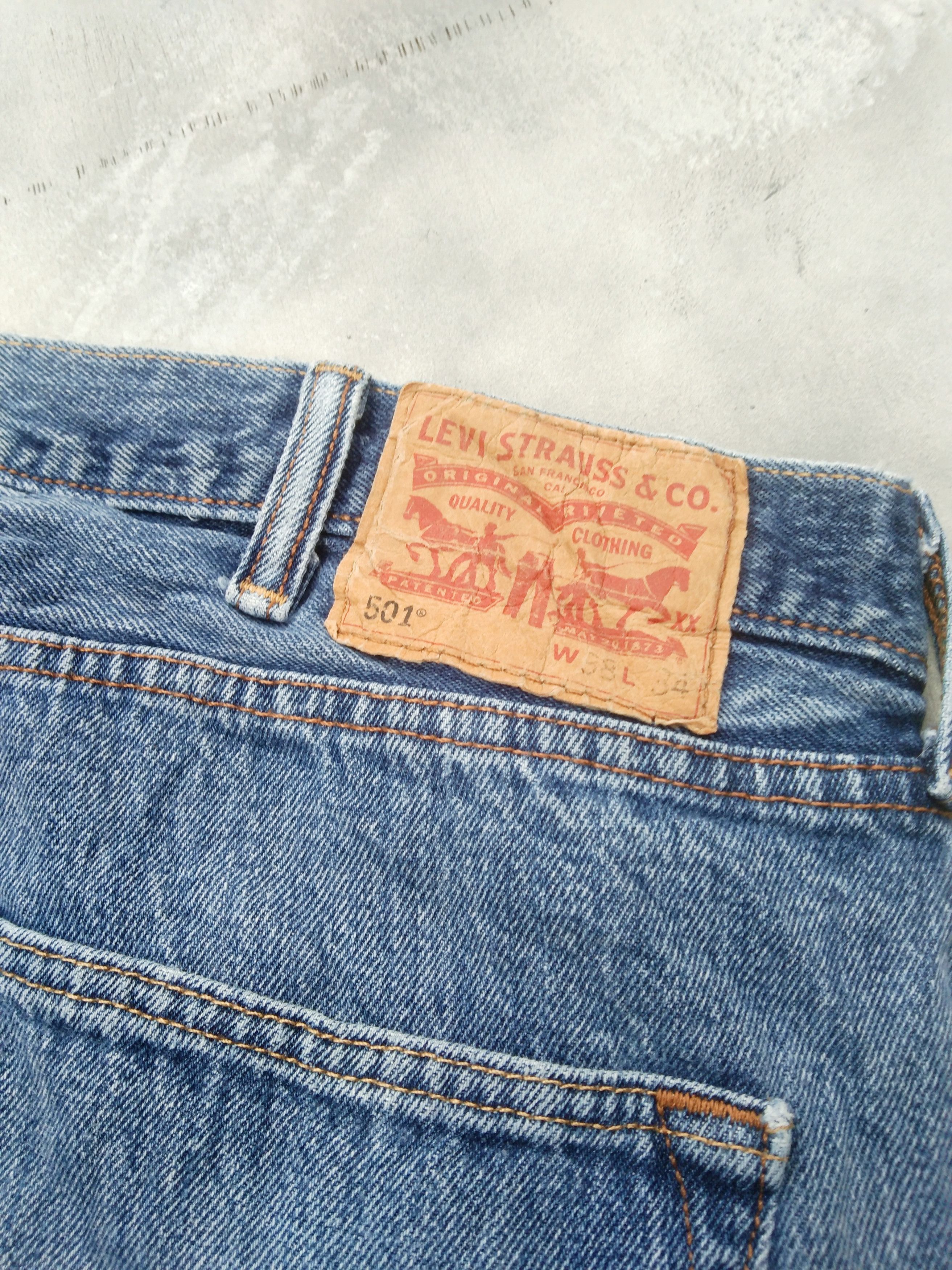 Levi's Vintage Levi's 501 Light Blue Jeans 38x34 Size US 38 / EU 54 - 3 Thumbnail