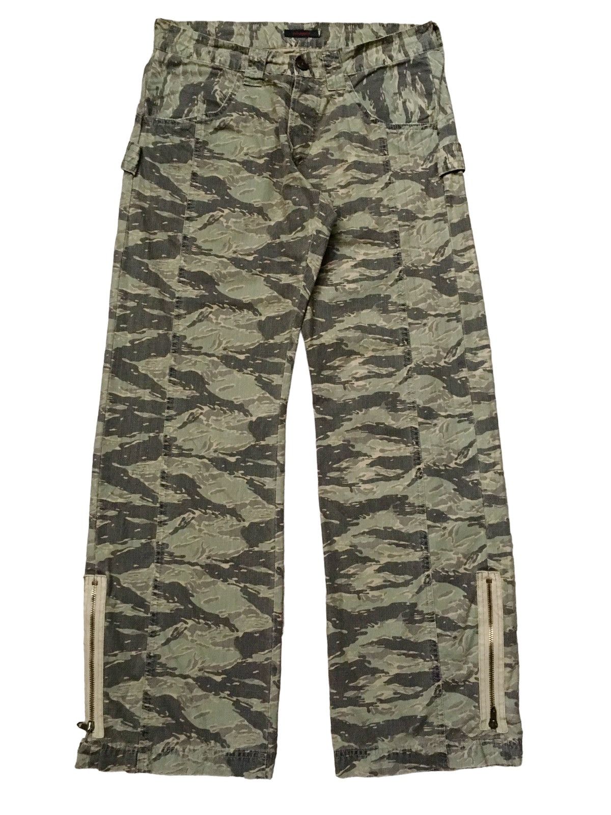 image of Full Count Co x Vintage Full Count Tiger Stripe Military Pants 1990S in Camouflage Army (Size 34)