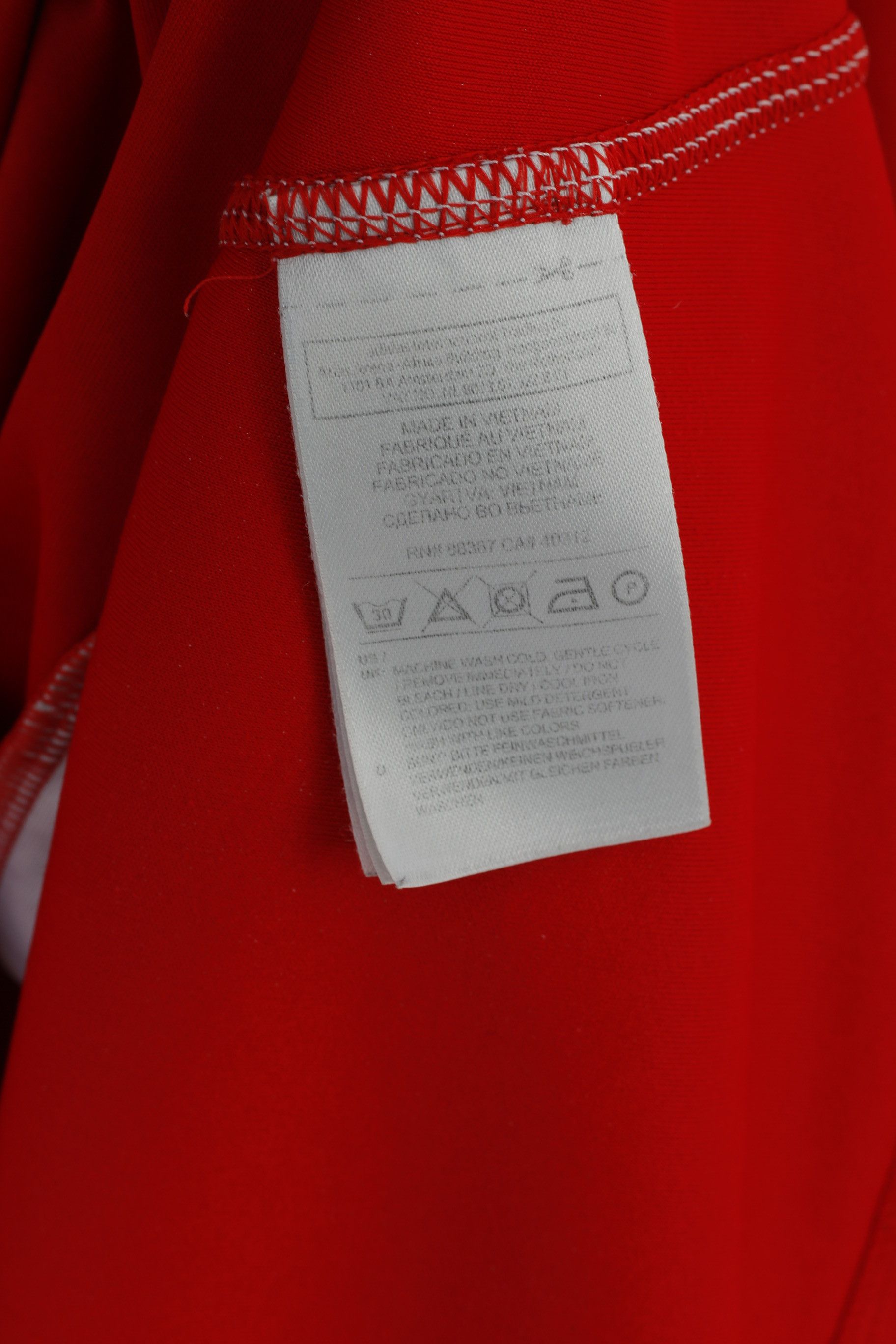Adidas Adidas Men L Shirt Red Sportswear Vintage 0400 Size US L / EU 52-54 / 3 - 5 Thumbnail
