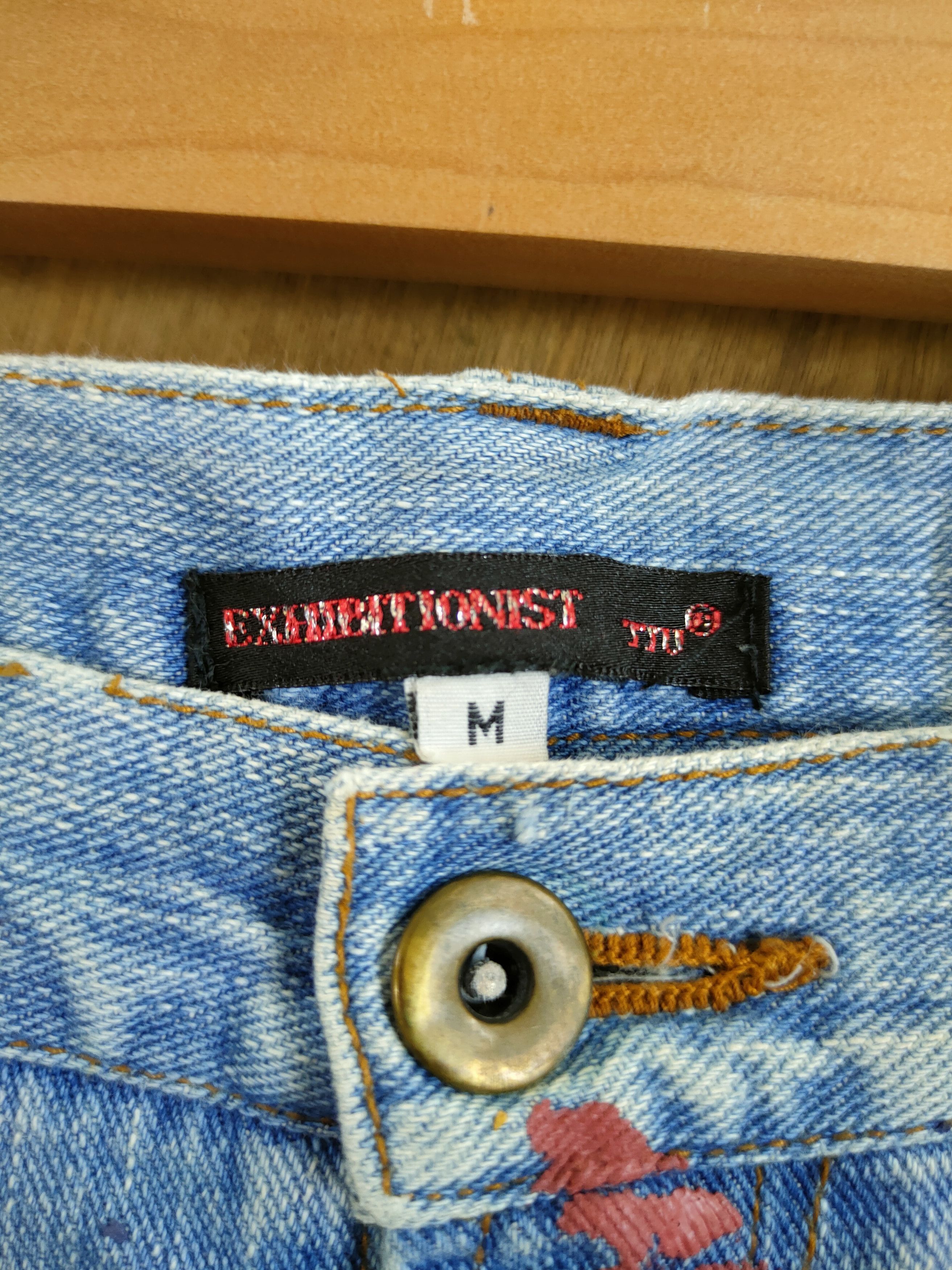 Japanese Brand Exhibitionist Japan distressed sashiko denim #46-754DLL Size US 30 / EU 46 - 5 Thumbnail