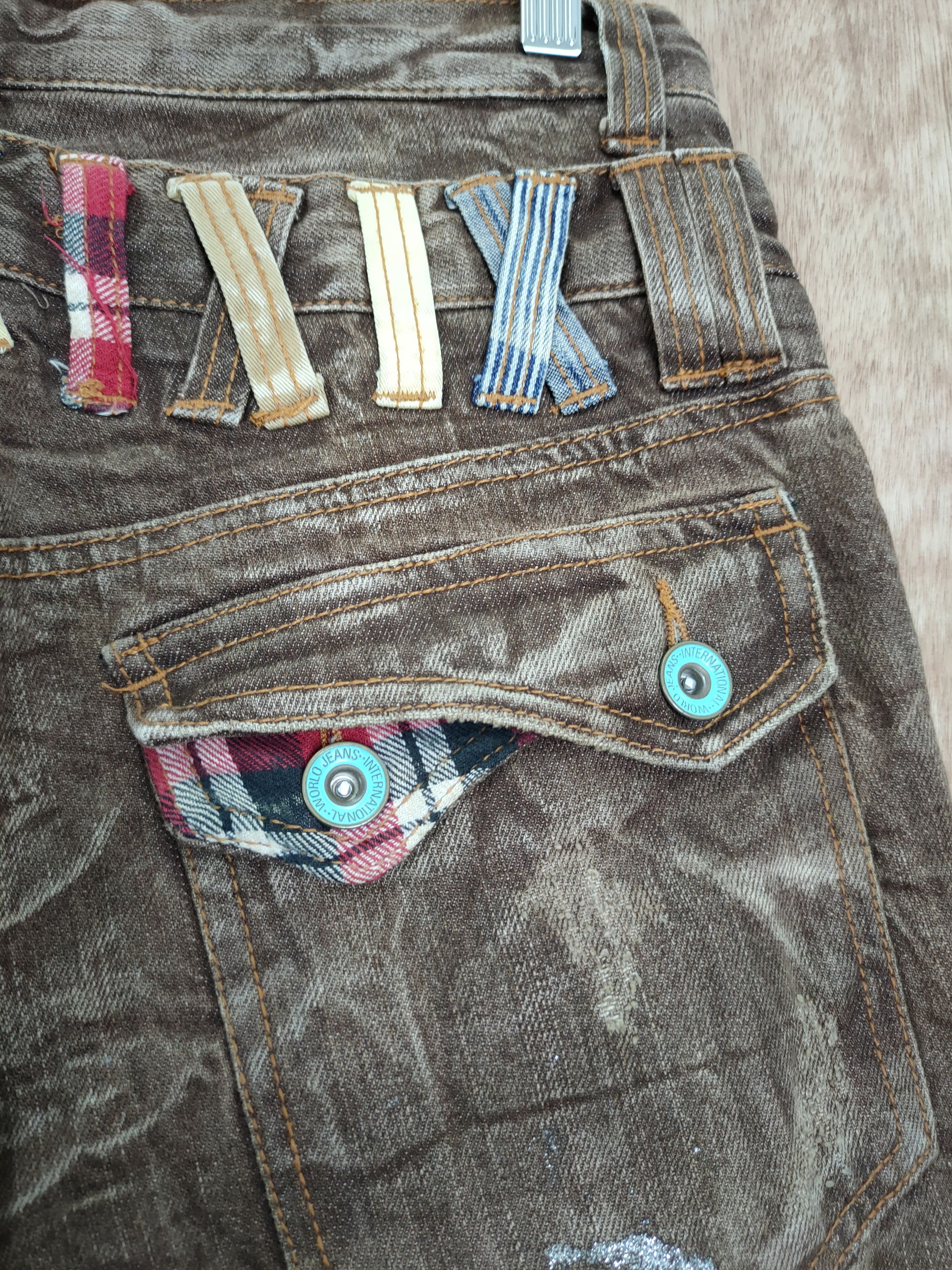 Japanese Brand DL Antfui double waist brown paint denim jeans pants #763 Size US 30 / EU 46 - 11 Thumbnail