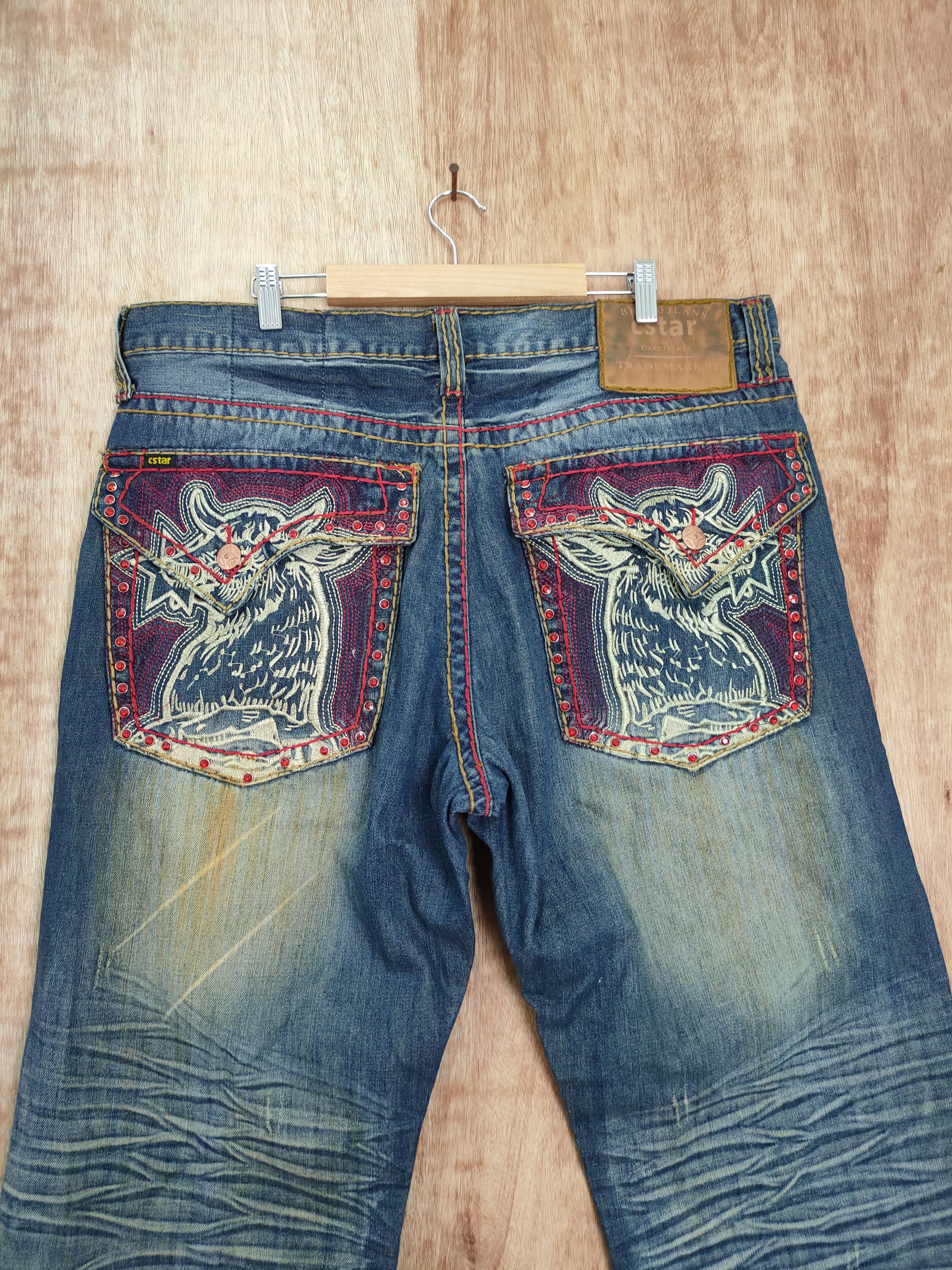Japanese Brand DL Japan denim Buffalo art design distressed streetwear #380 Size US 40 / EU 56 - 10 Thumbnail