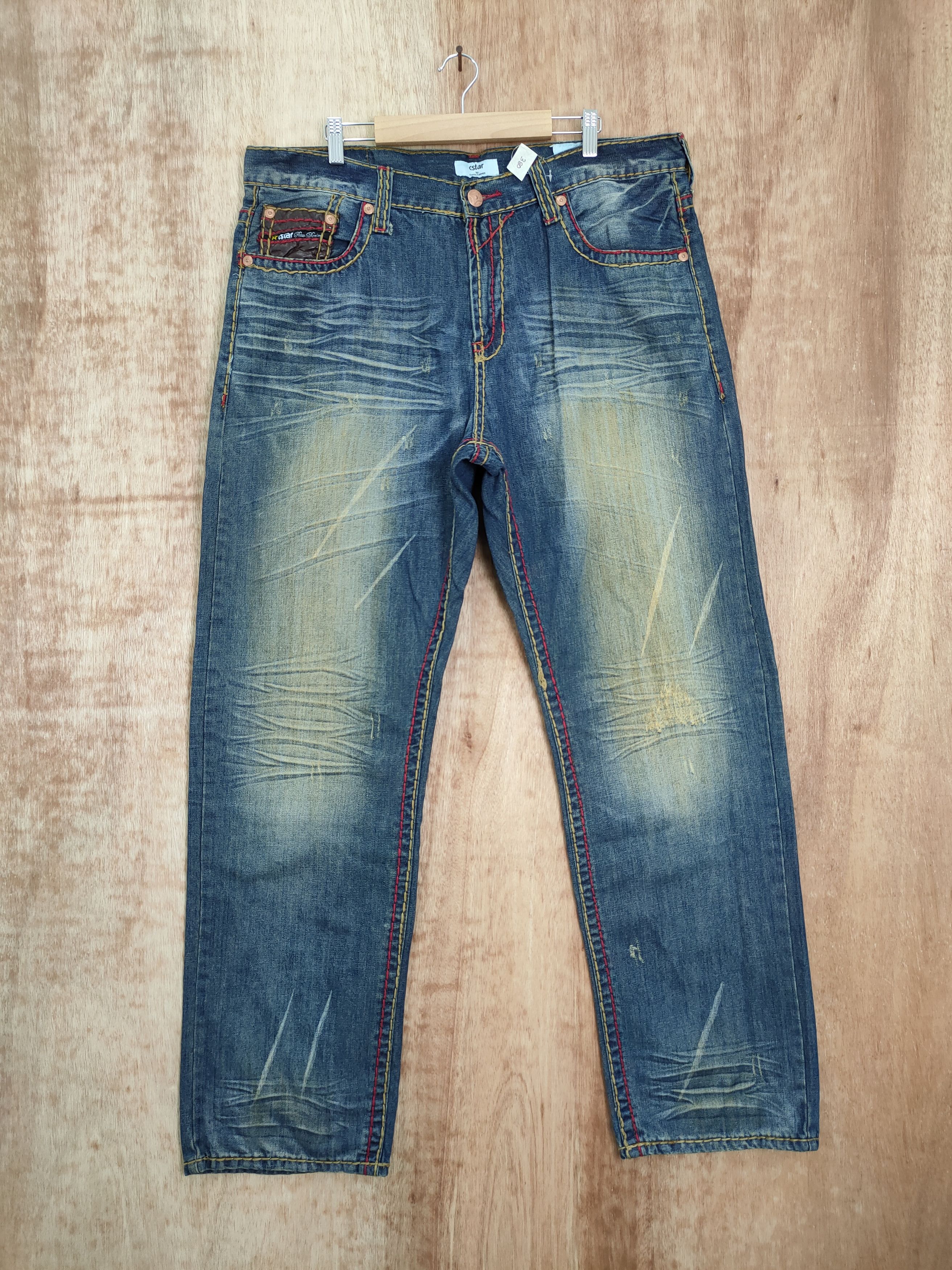 Japanese Brand DL Japan denim Buffalo art design distressed streetwear #380 Size US 40 / EU 56 - 2 Thumbnail