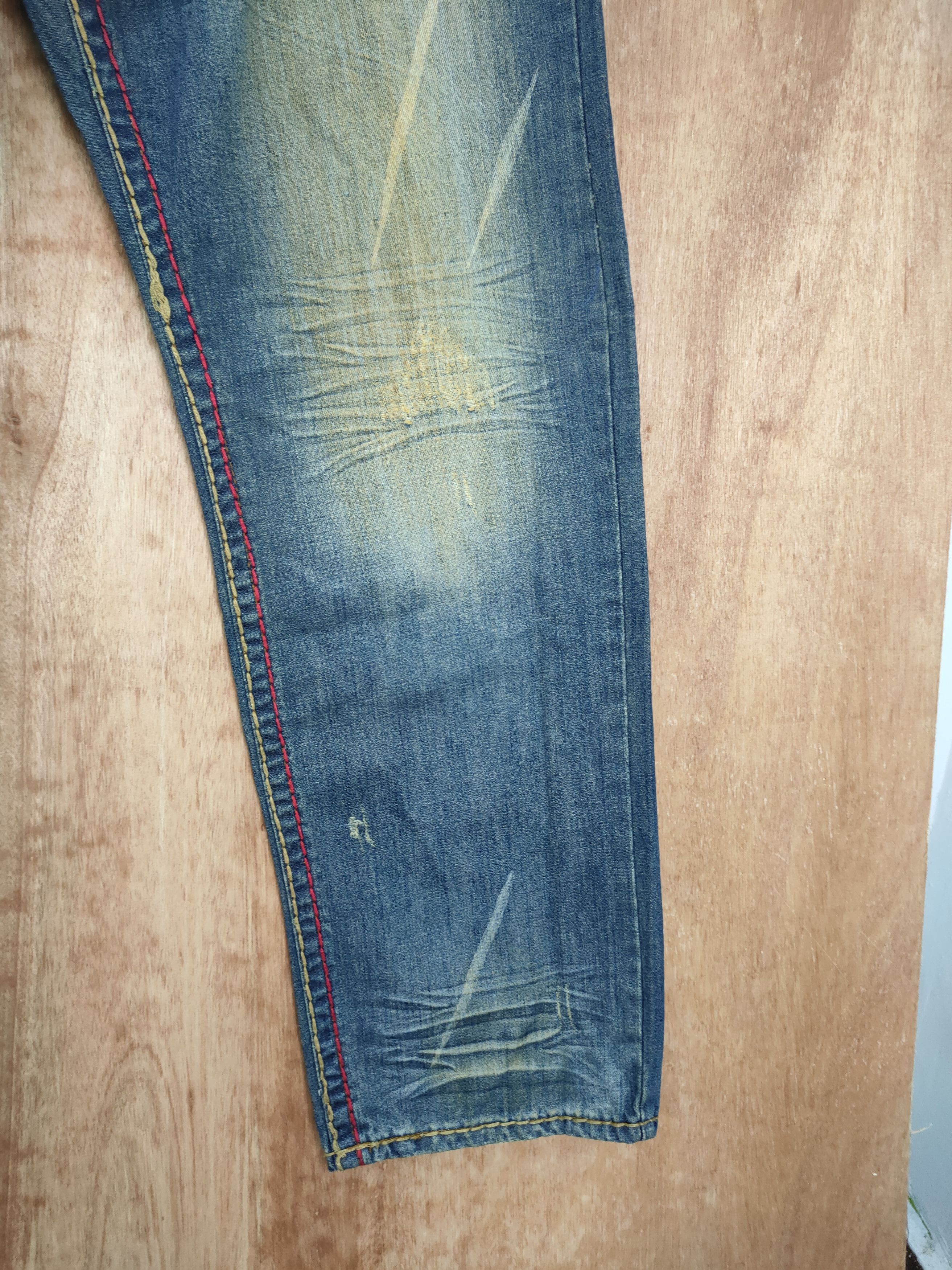 Japanese Brand DL Japan denim Buffalo art design distressed streetwear #380 Size US 40 / EU 56 - 4 Thumbnail