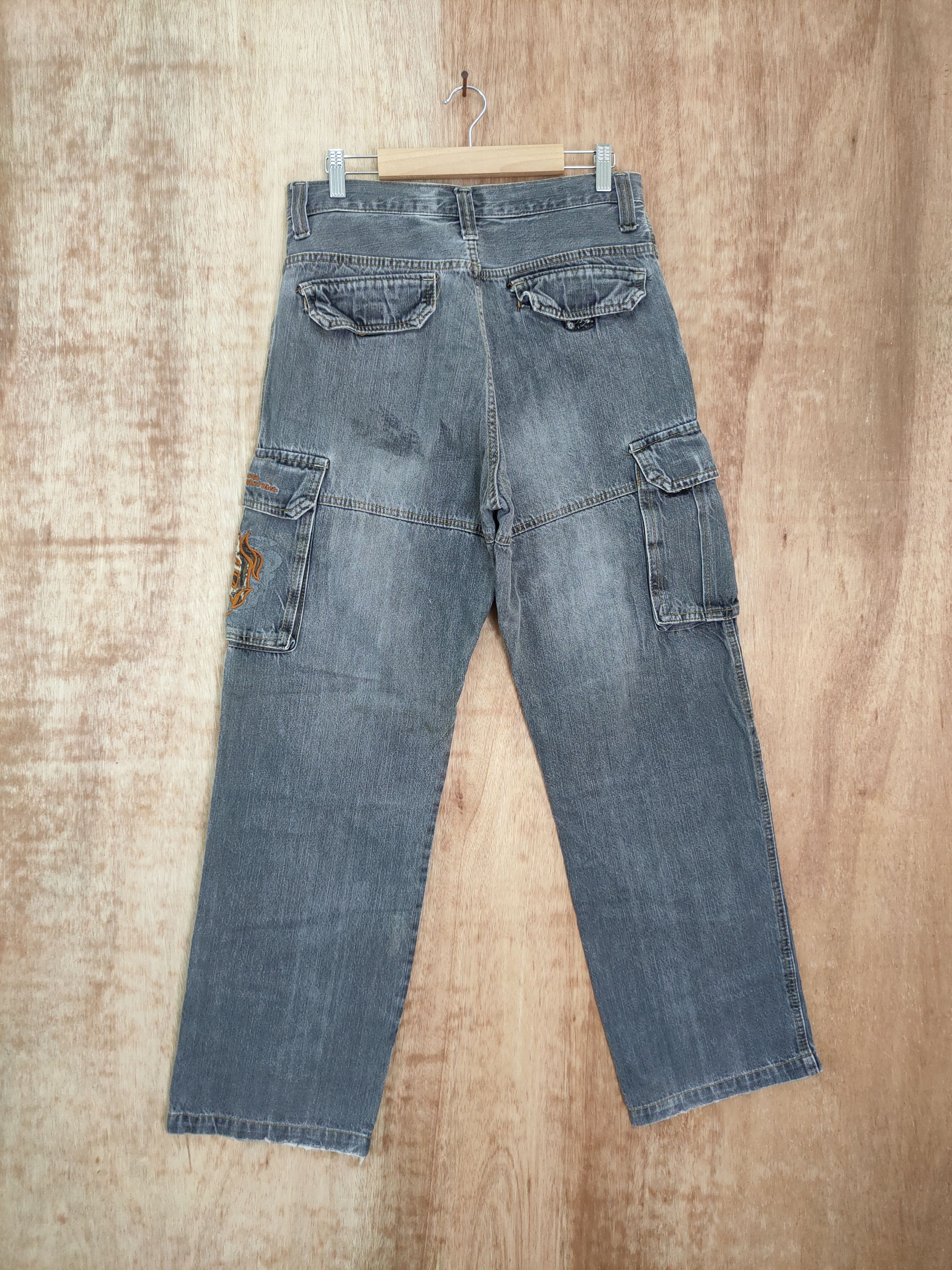 Girl Skateboards Piko denim surf multipocket tactical cargo pants #4114DL Size US 30 / EU 46 - 6 Thumbnail