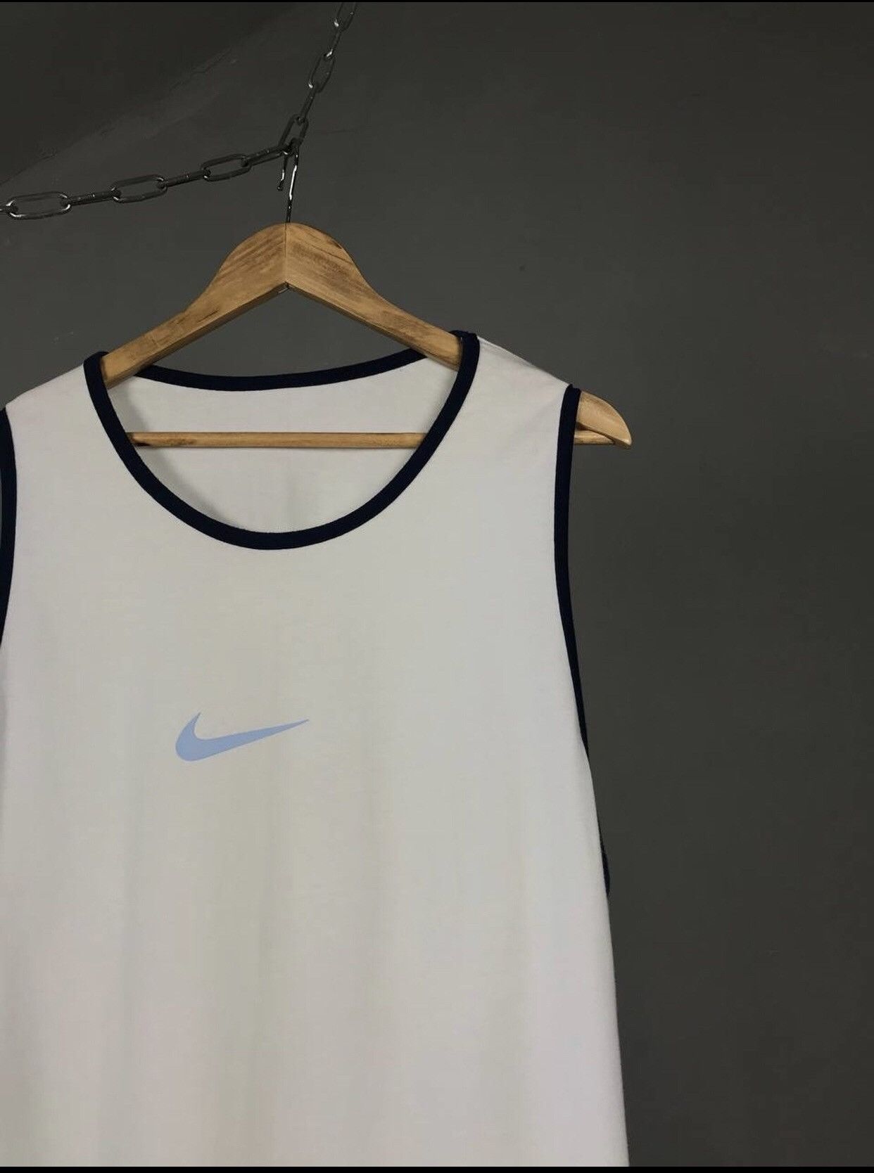 Nike × Vintage Nike swoosh center logo streetwear vintage tee Size US L / EU 52-54 / 3 - 2 Thumbnail