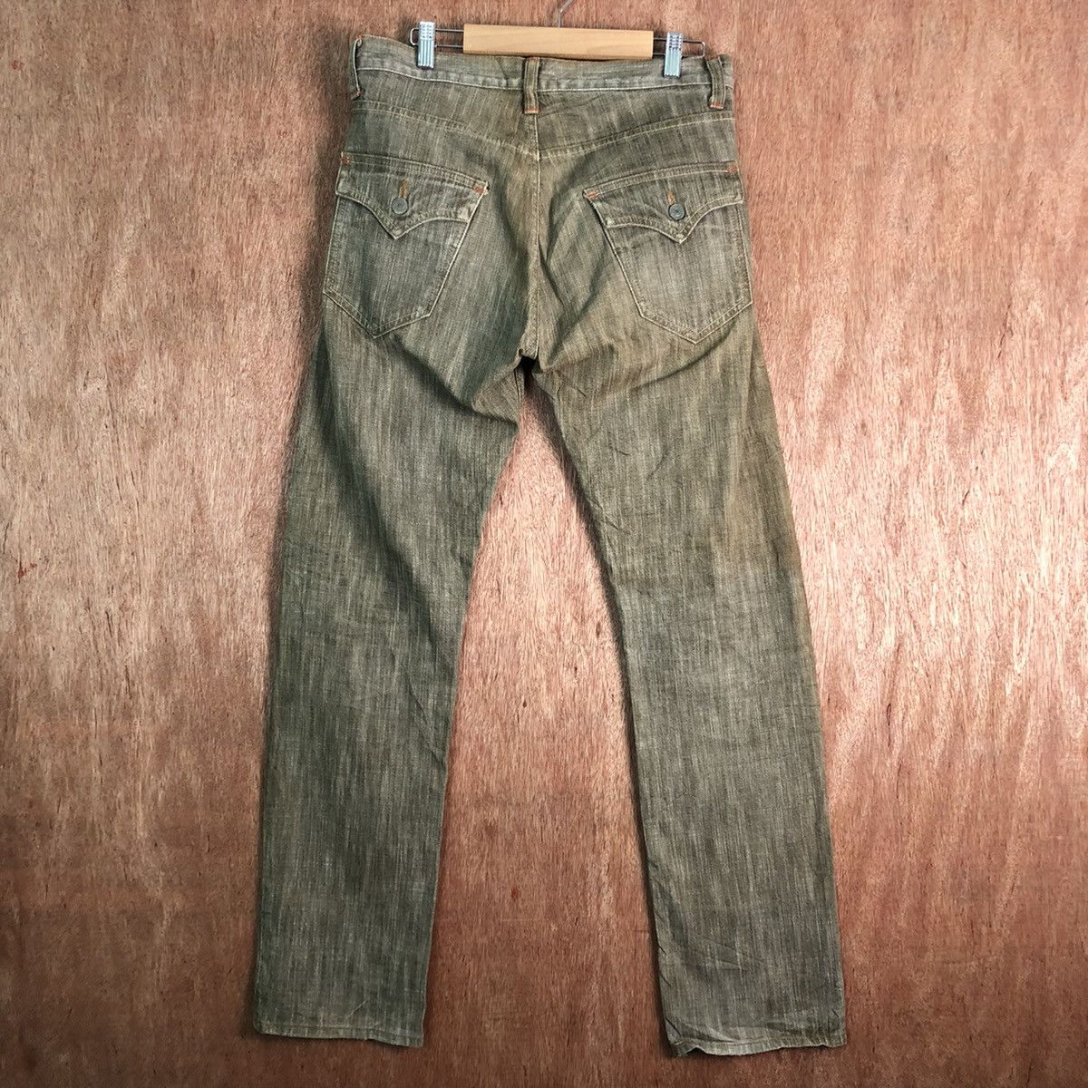 Japanese Brand DL World International Brown Denim Jeans Pants #259 Size US 30 / EU 46 - 7 Thumbnail