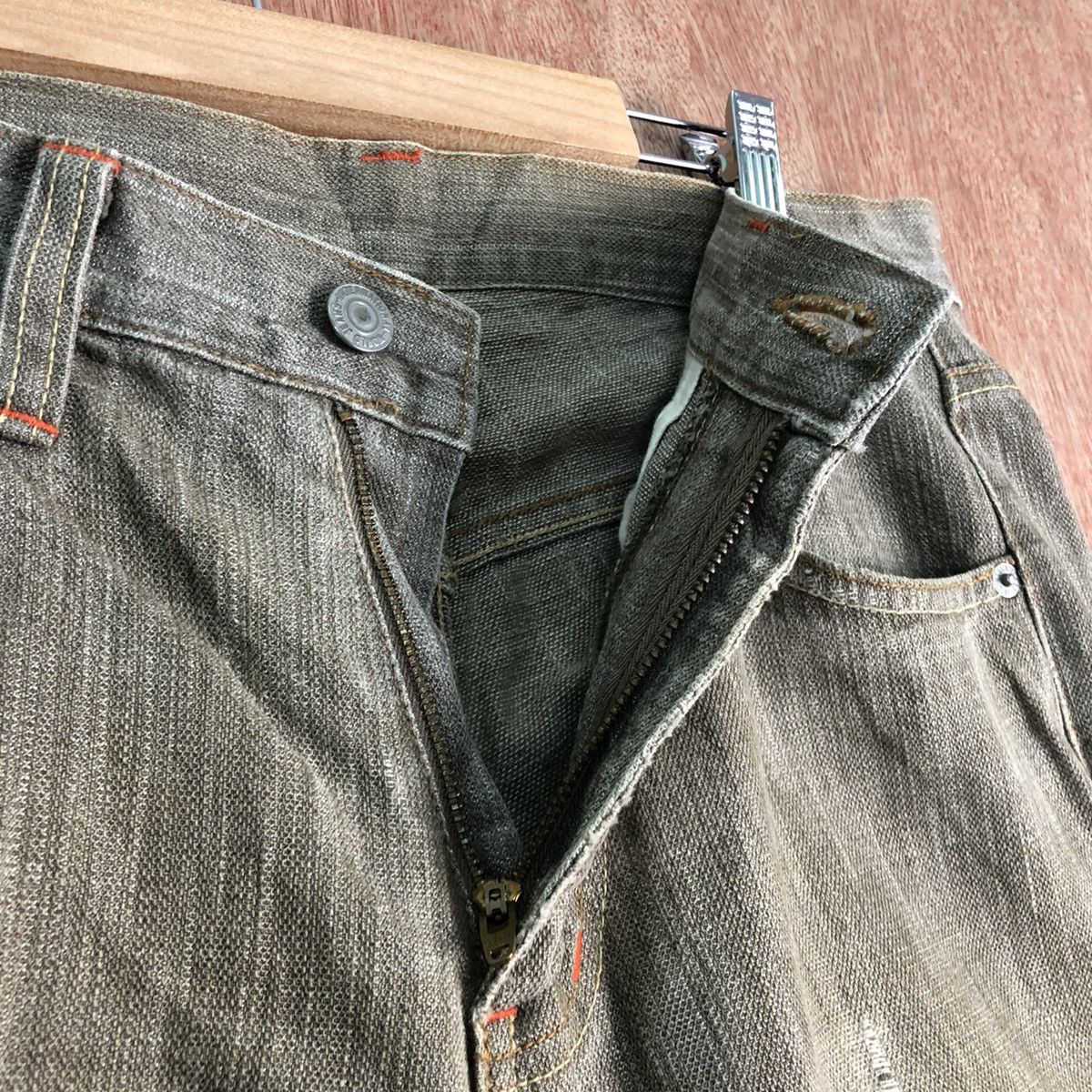 Japanese Brand DL World International Brown Denim Jeans Pants #259 Size US 30 / EU 46 - 6 Thumbnail