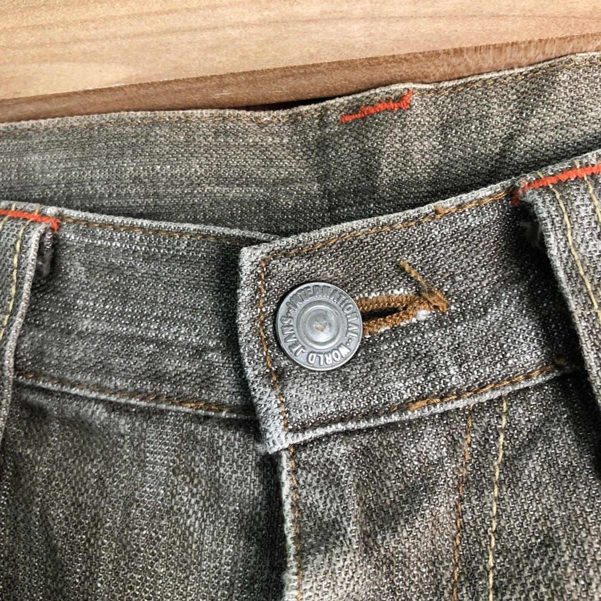 Japanese Brand DL World International Brown Denim Jeans Pants #259 Size US 30 / EU 46 - 5 Thumbnail