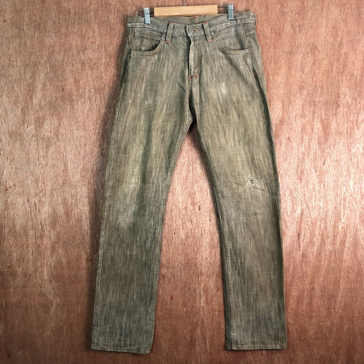 Japanese Brand DL World International Brown Denim Jeans Pants #259 Size US 30 / EU 46 - 1 Thumbnail