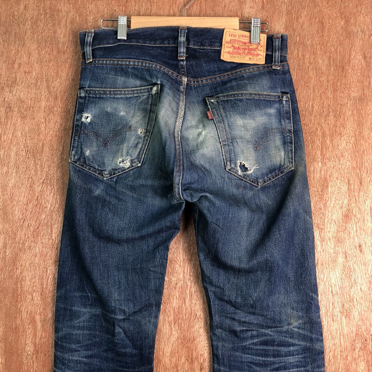 Levi's DL Late 80' Levis Big E Strauss distressed Denim Pants #c133 Size US 30 / EU 46 - 8 Thumbnail