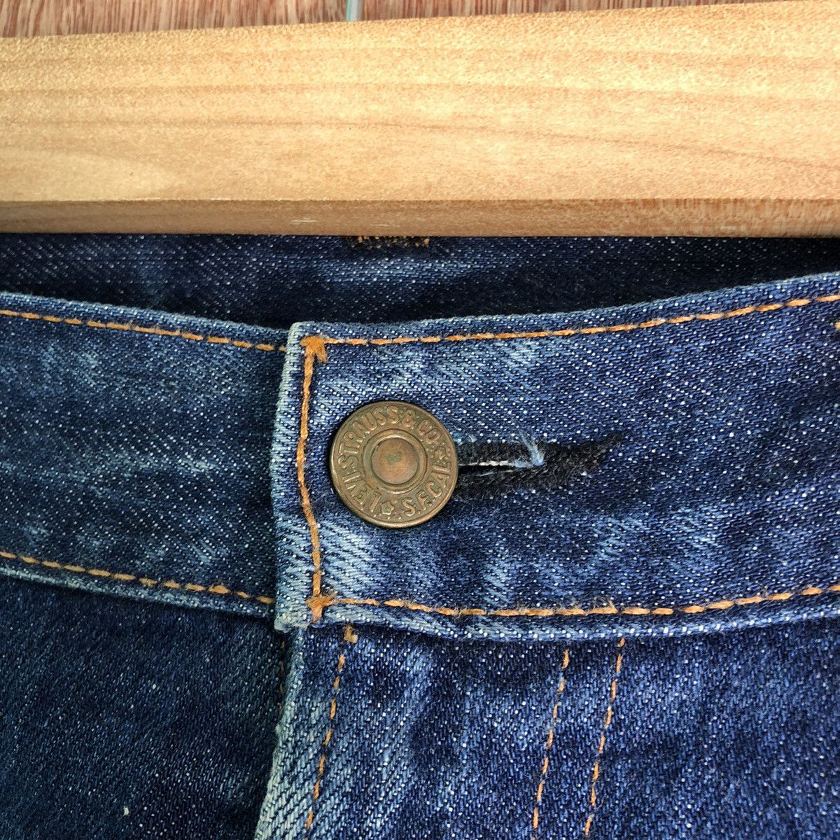 Levi's DL Late 80' Levis Big E Strauss distressed Denim Pants #c133 Size US 30 / EU 46 - 5 Thumbnail