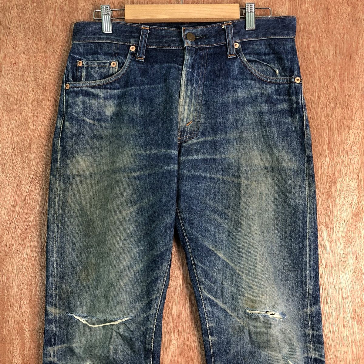 Levi's DL Late 80' Levis Big E Strauss distressed Denim Pants #c133 Size US 30 / EU 46 - 2 Thumbnail