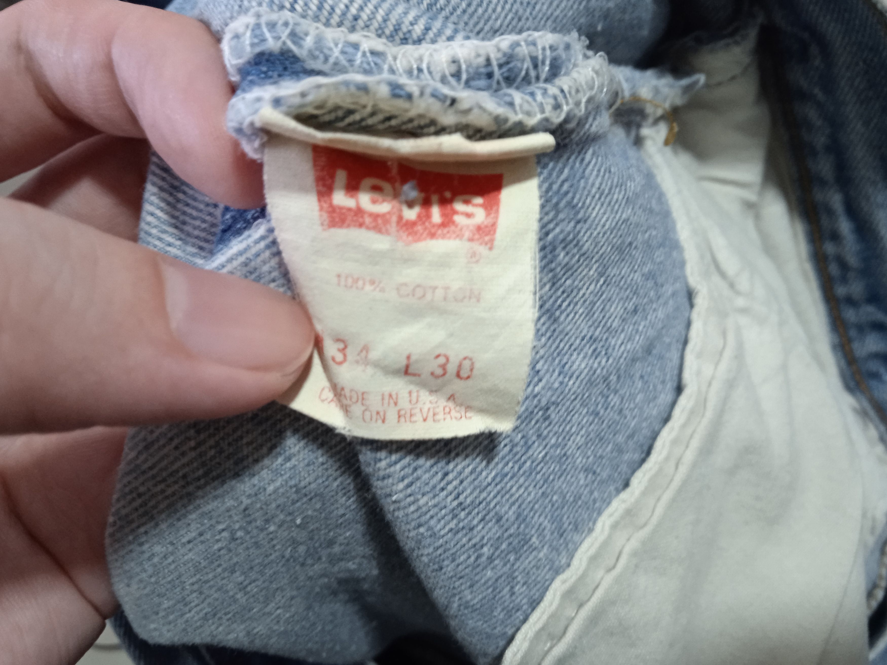 Vintage Vintage 90s Levi's 501 Jeans Size US 32 / EU 48 - 3 Thumbnail