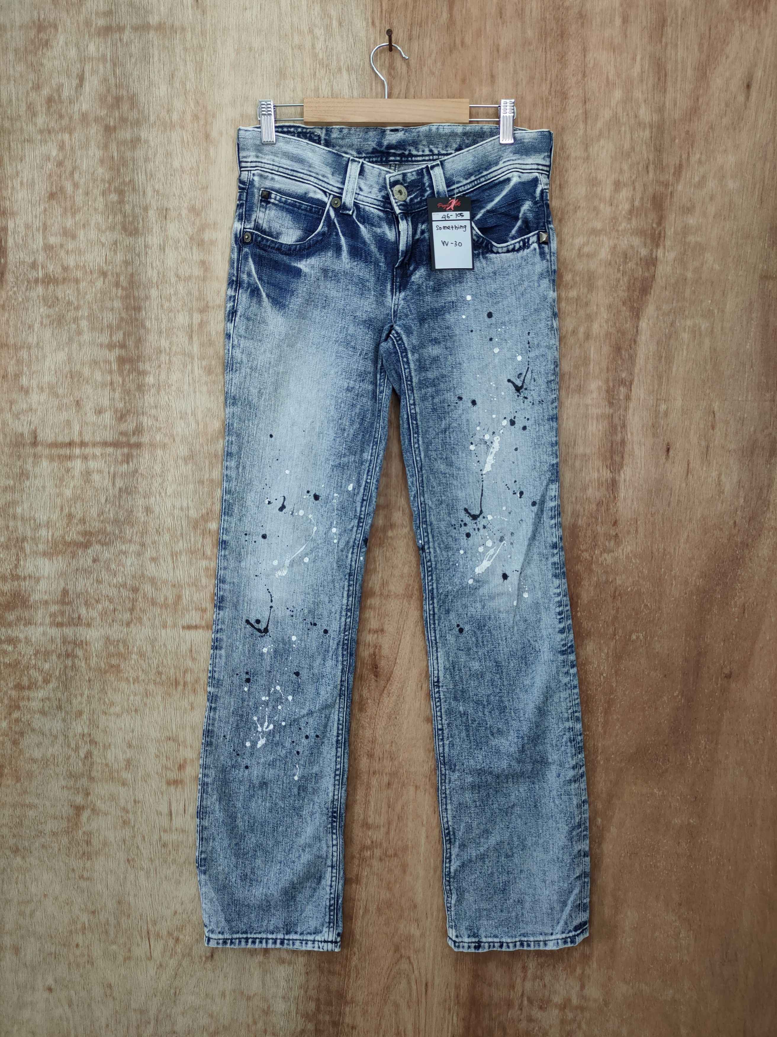 Edwin DLL something edwin painter distressed denim pants #46-105 Size US 29 - 1 Thumbnail