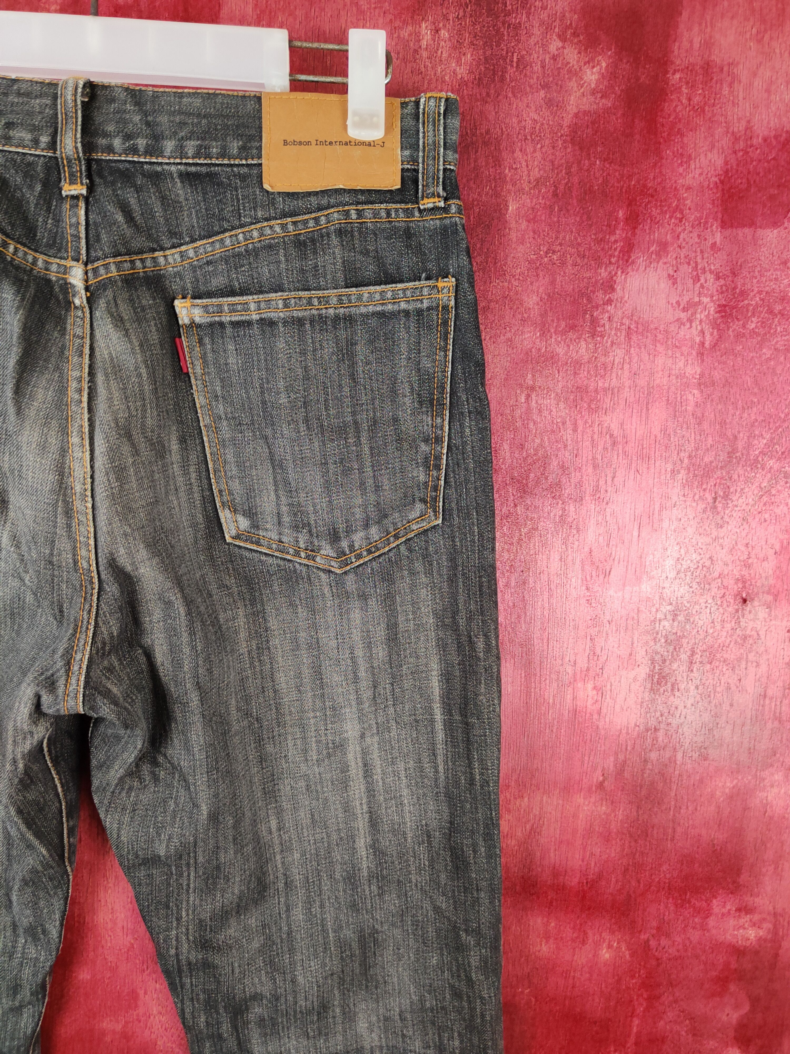 Japanese Brand Bobson International-J Black jeans Denim Pants #5162 Size US 30 / EU 46 - 11 Thumbnail
