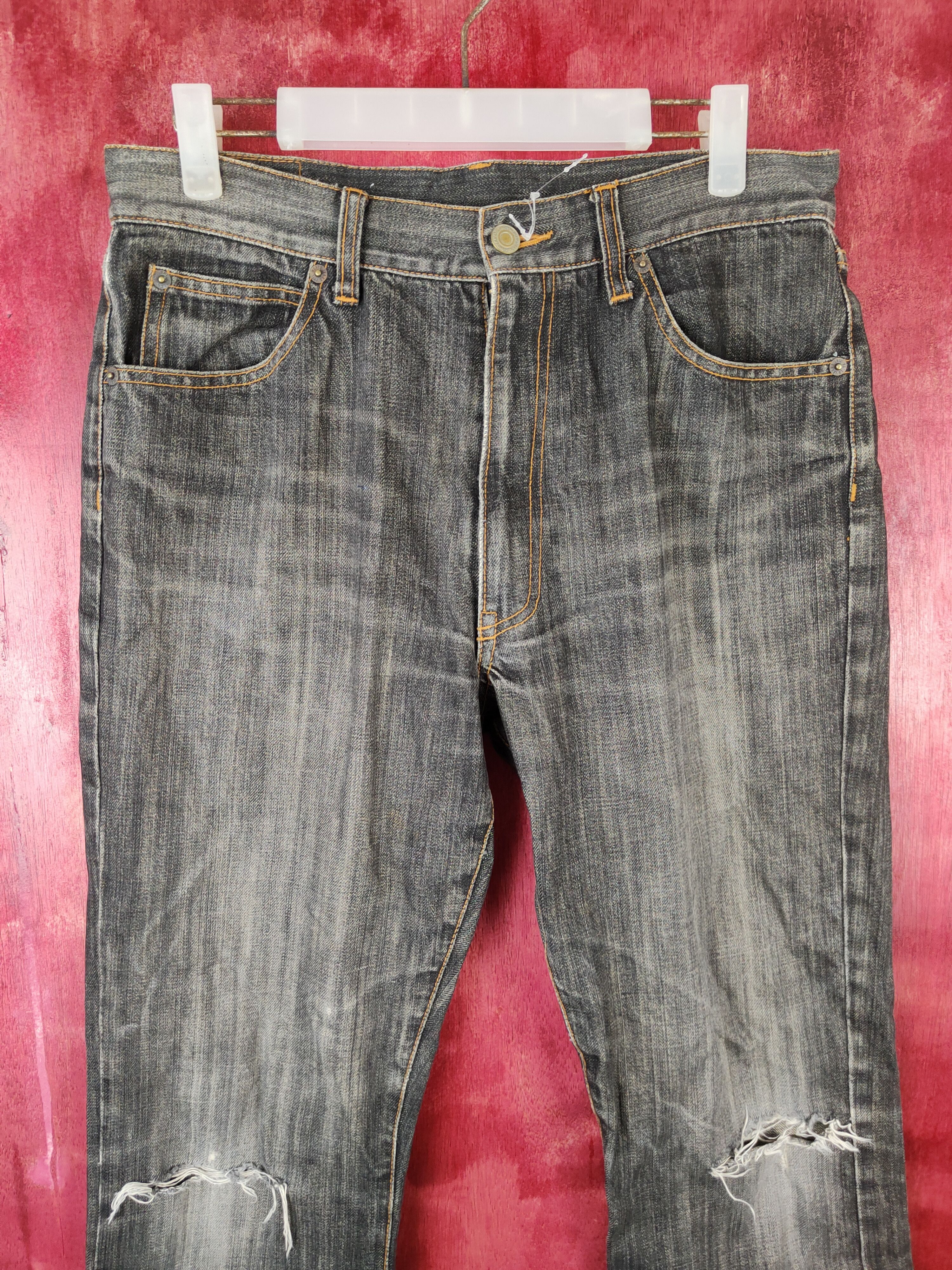 Japanese Brand Bobson International-J Black jeans Denim Pants #5162 Size US 30 / EU 46 - 2 Thumbnail