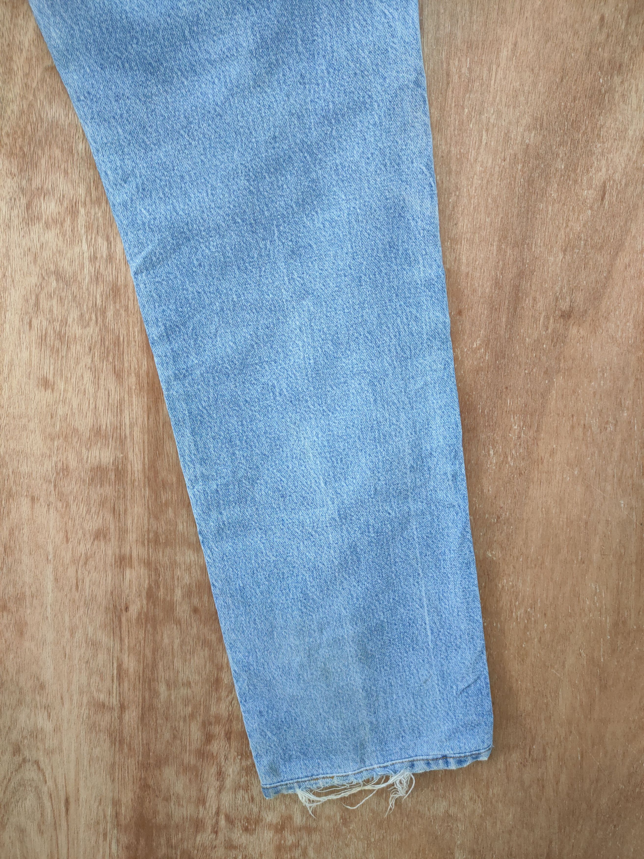 Vintage DLL wrangler distressed denim vintage blue pants #46-102 Size US 32 / EU 48 - 6 Thumbnail