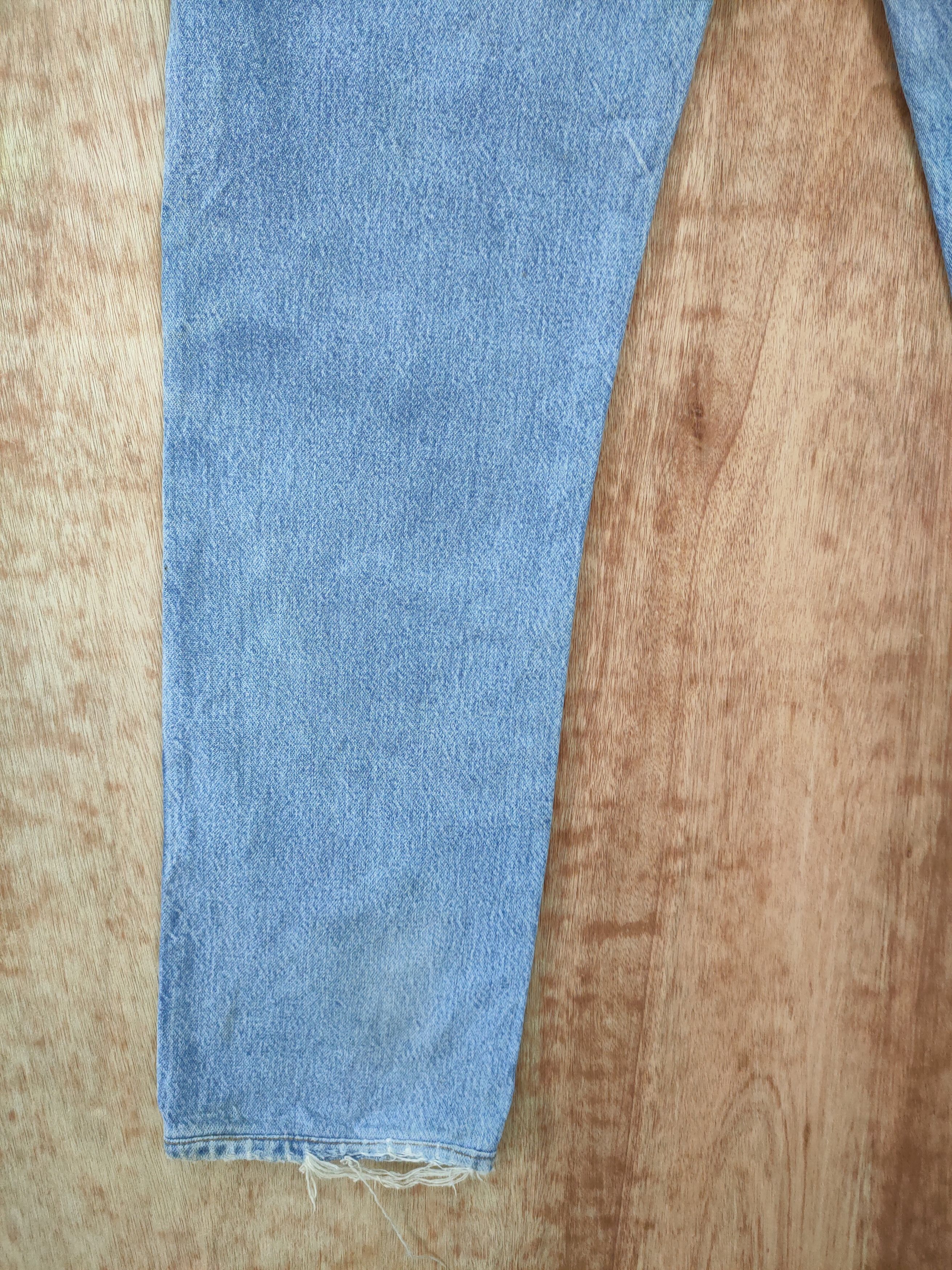 Vintage DLL wrangler distressed denim vintage blue pants #46-102 Size US 32 / EU 48 - 7 Thumbnail