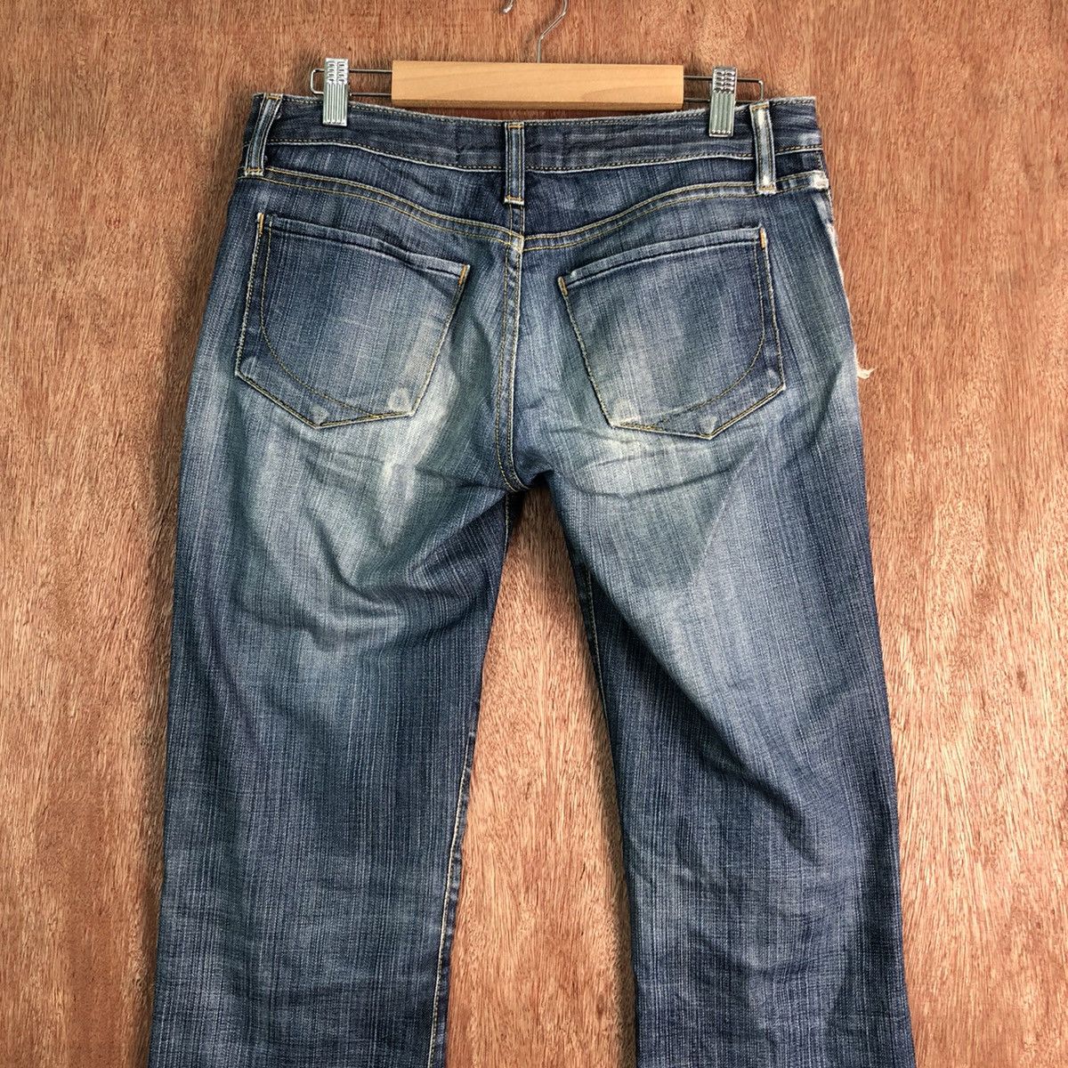 Paper Denim & Cloth DLL Paper Denim Distressed Blue Denim Jeans Pants #c256 Size US 27 - 9 Thumbnail
