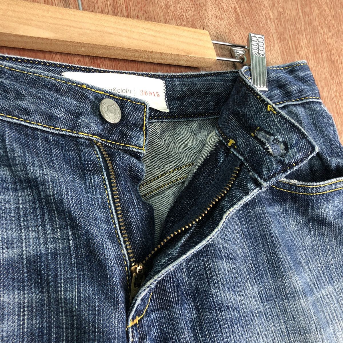 Paper Denim & Cloth DLL Paper Denim Distressed Blue Denim Jeans Pants #c256 Size US 27 - 7 Thumbnail