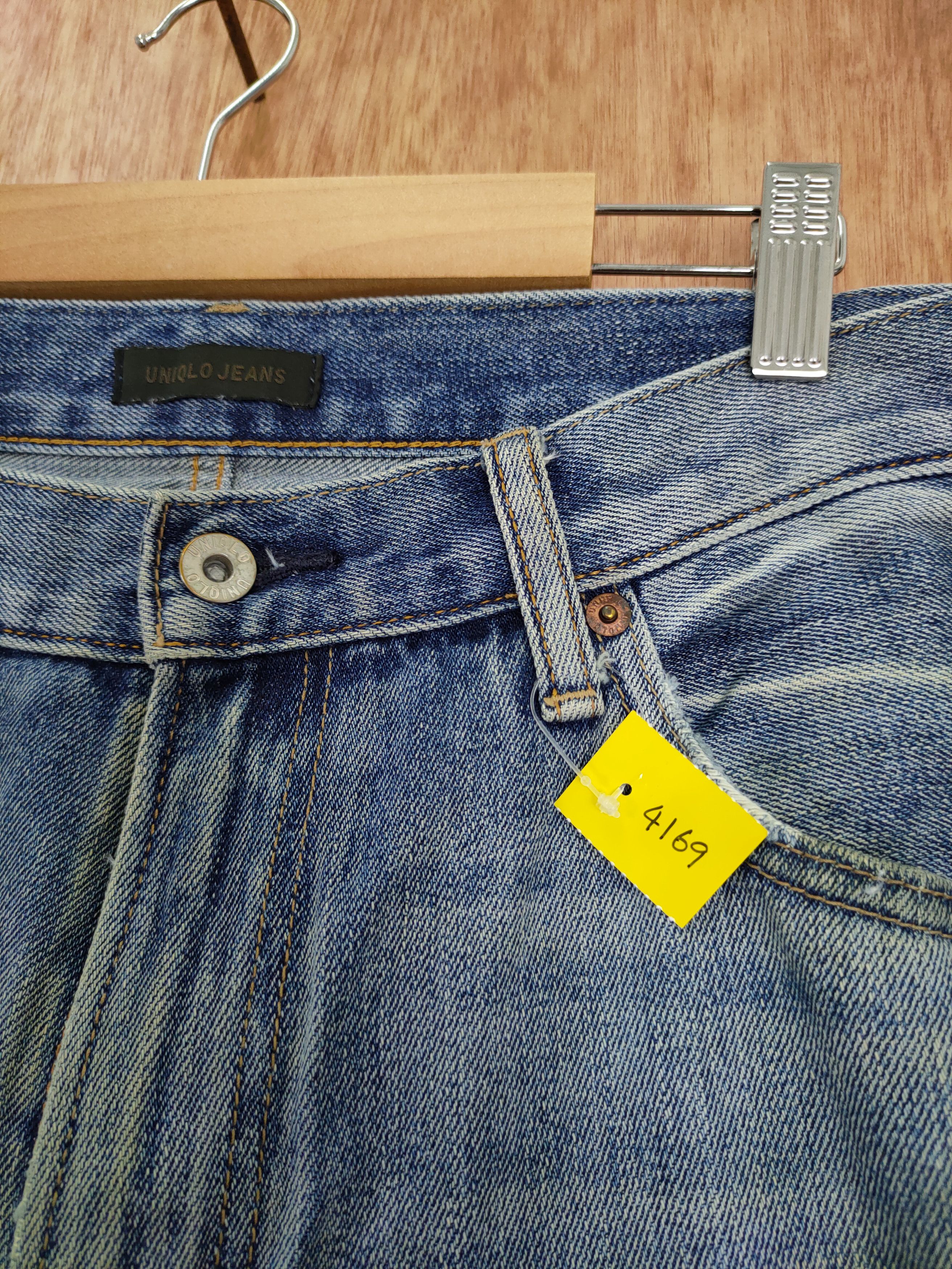 Japanese Brand uniqlo distressed denim dirty style vintage pants #4169 Size US 34 / EU 50 - 5 Thumbnail