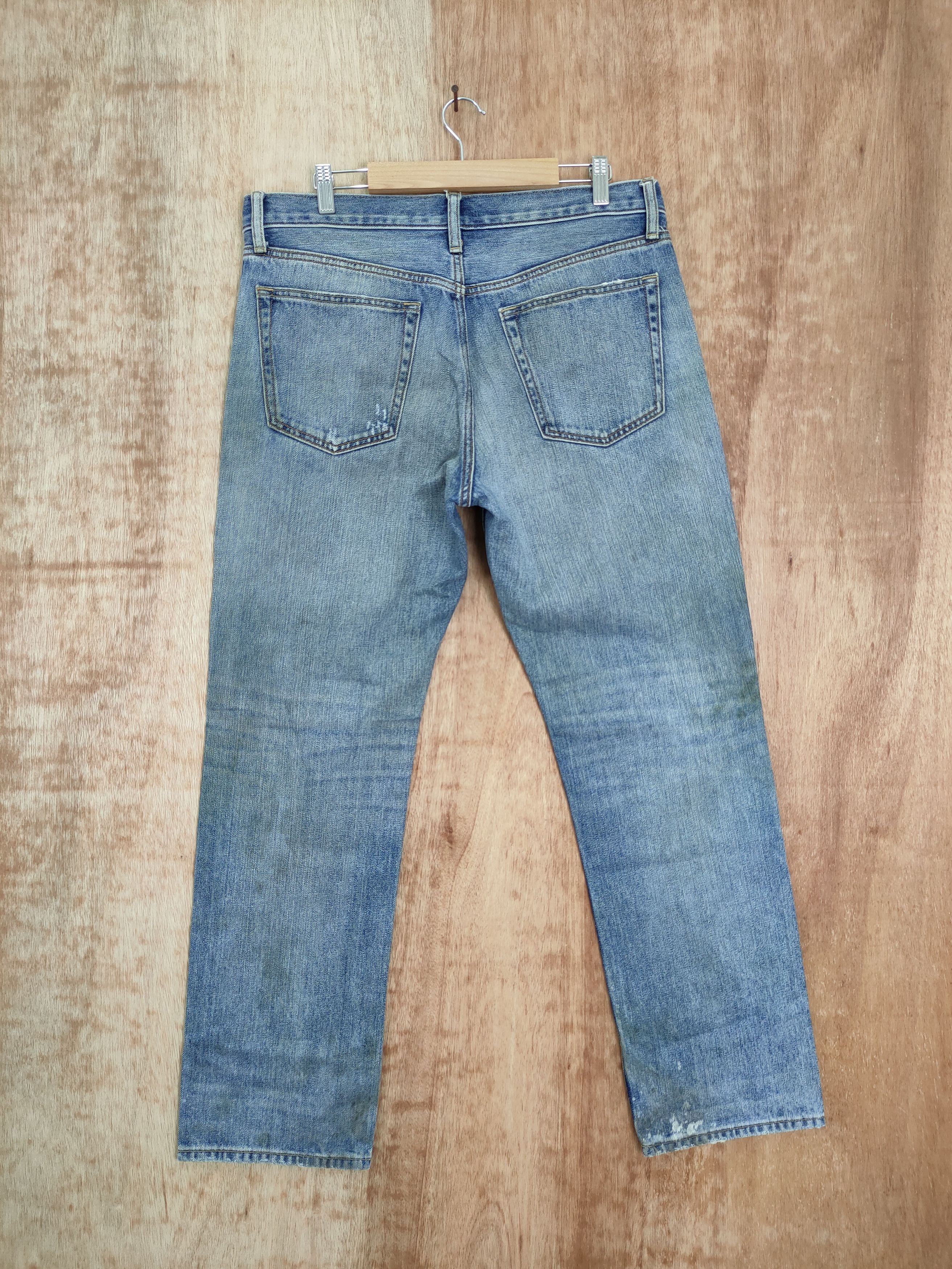 Japanese Brand uniqlo distressed denim dirty style vintage pants #4169 Size US 34 / EU 50 - 7 Thumbnail
