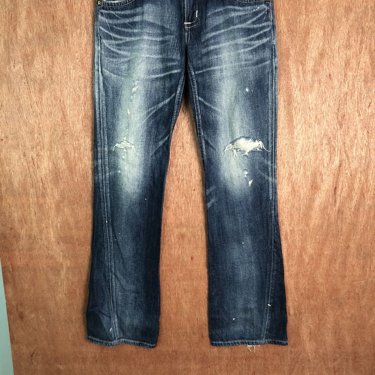 Edwin Edwin Blue Trip Distressed Denim pants #6350 Size US 32 / EU 48 - 3 Thumbnail
