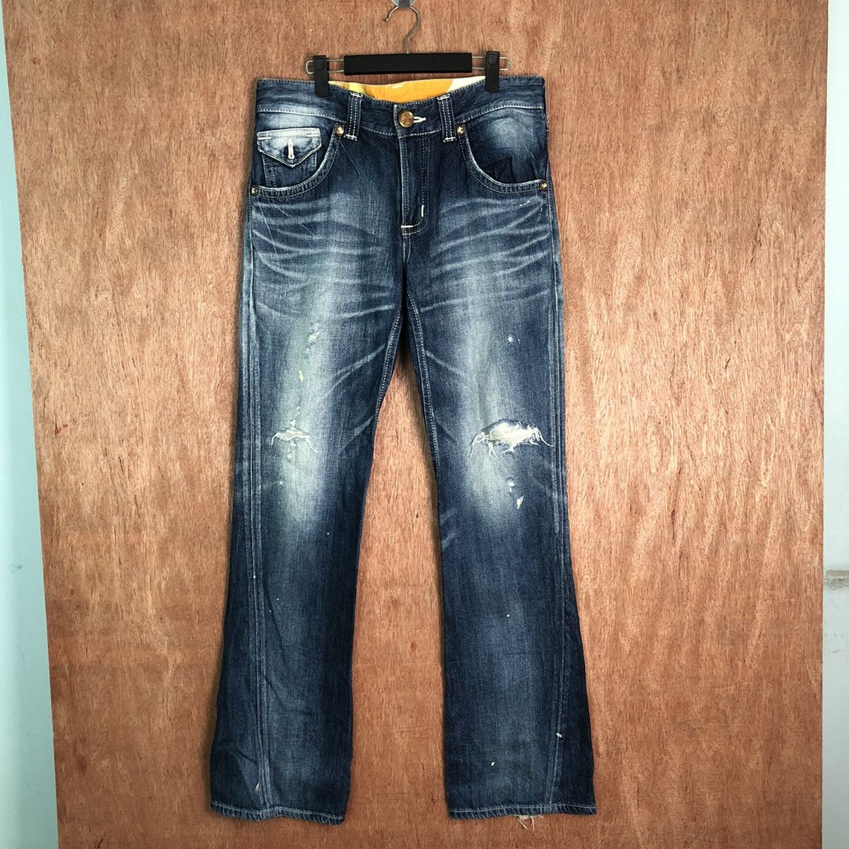 image of Blue Trip Distressed Denim Pants 6350, Men's (Size 32)