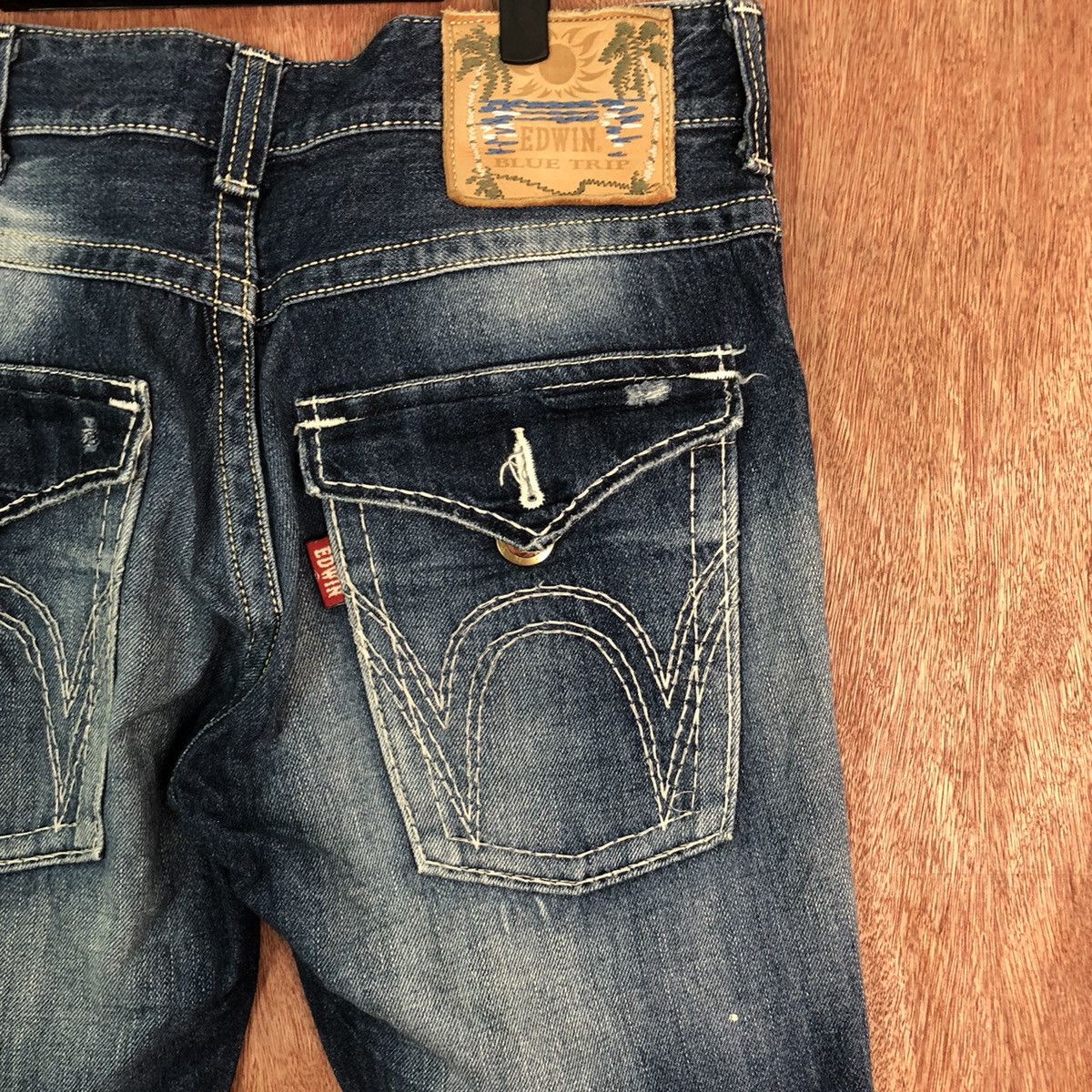 Edwin Edwin Blue Trip Distressed Denim pants #6350 Size US 32 / EU 48 - 10 Thumbnail