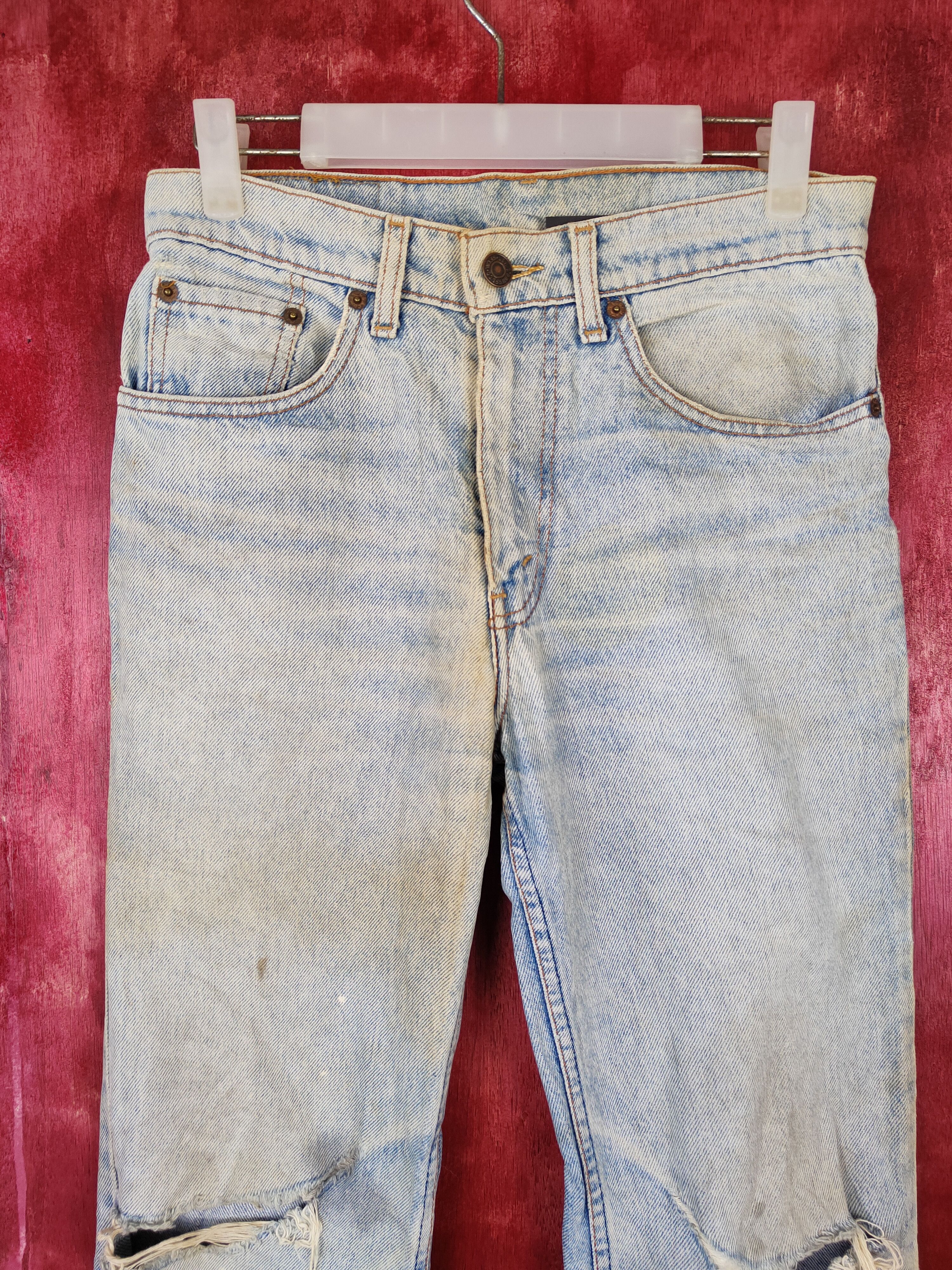 Levi's Vintage Levis distressed denim Jeans #4939 Size US 28 / EU 44 - 2 Thumbnail