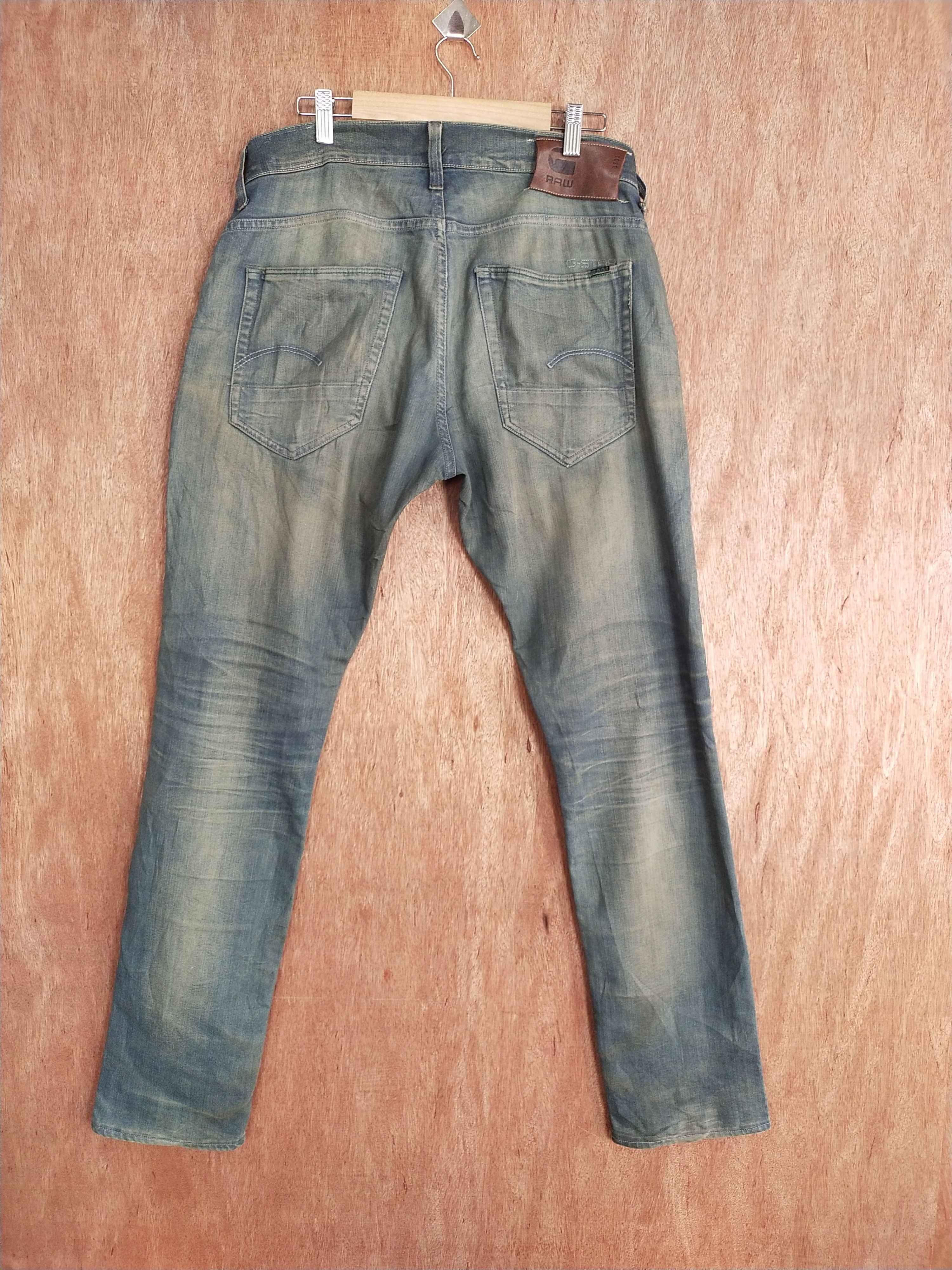G-Star G Star Raw blue faded japan denim #S056 Size US 35 - 9 Thumbnail
