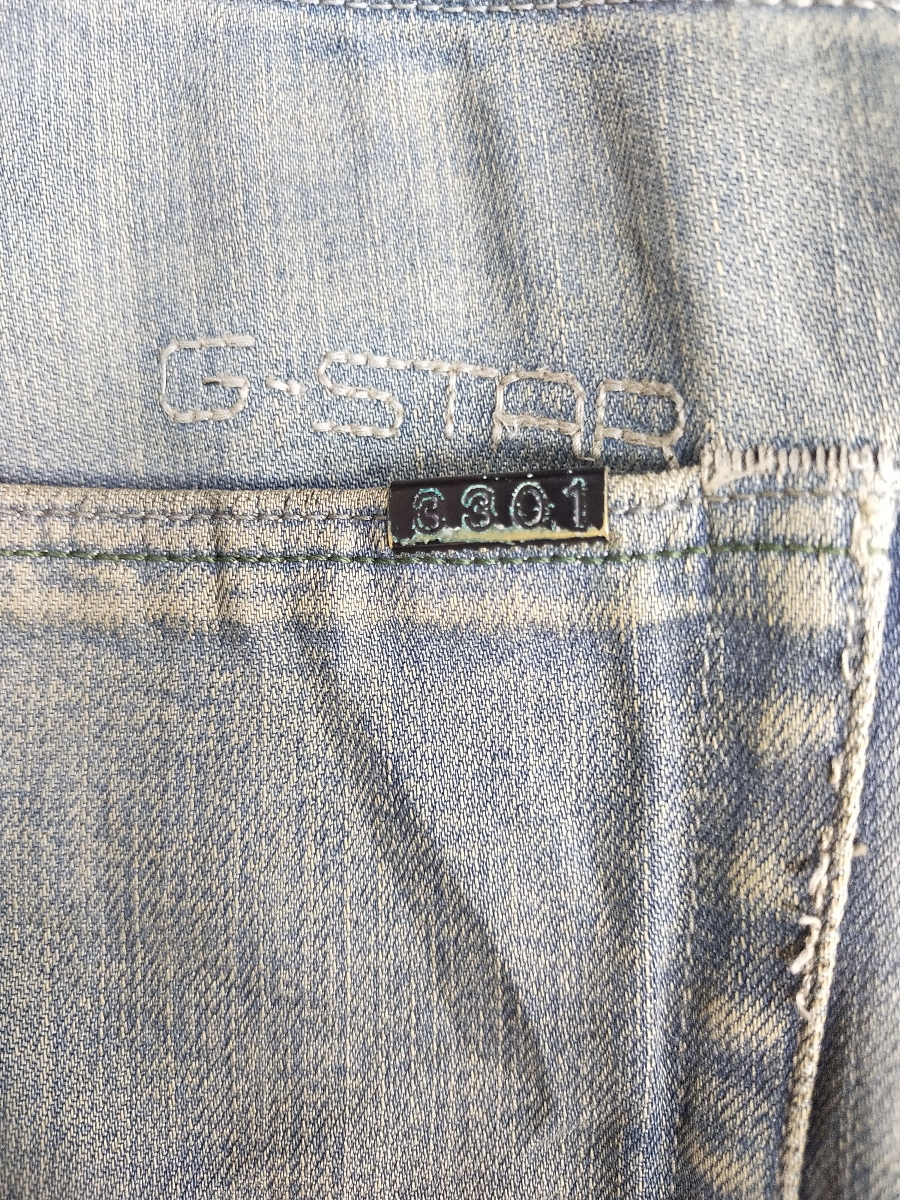 G-Star G Star Raw blue faded japan denim #S056 Size US 35 - 11 Thumbnail