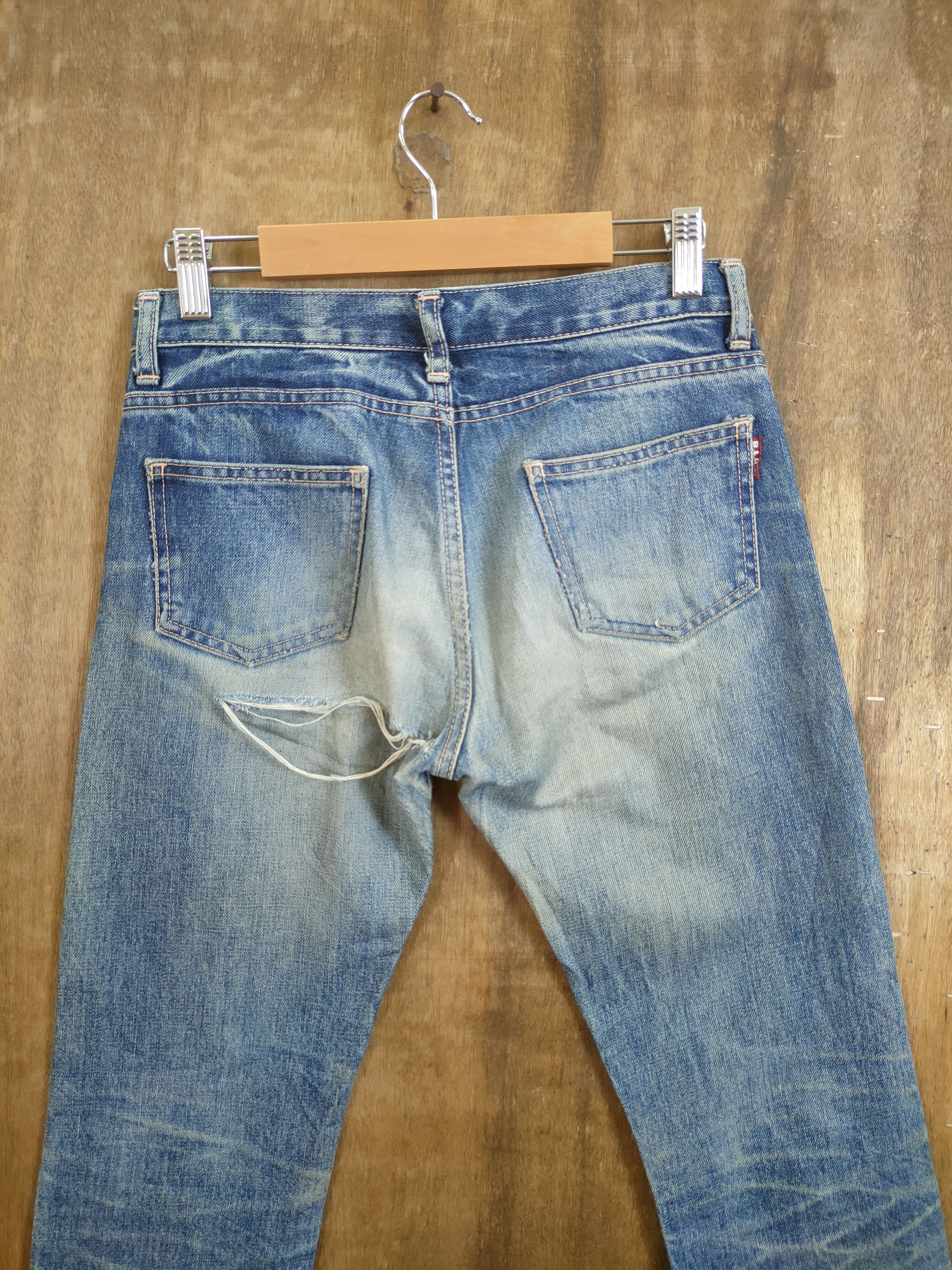 Japan Blue DL Blue Japan streetwear distressed denim pants #46-770 Size US 28 / EU 44 - 7 Thumbnail