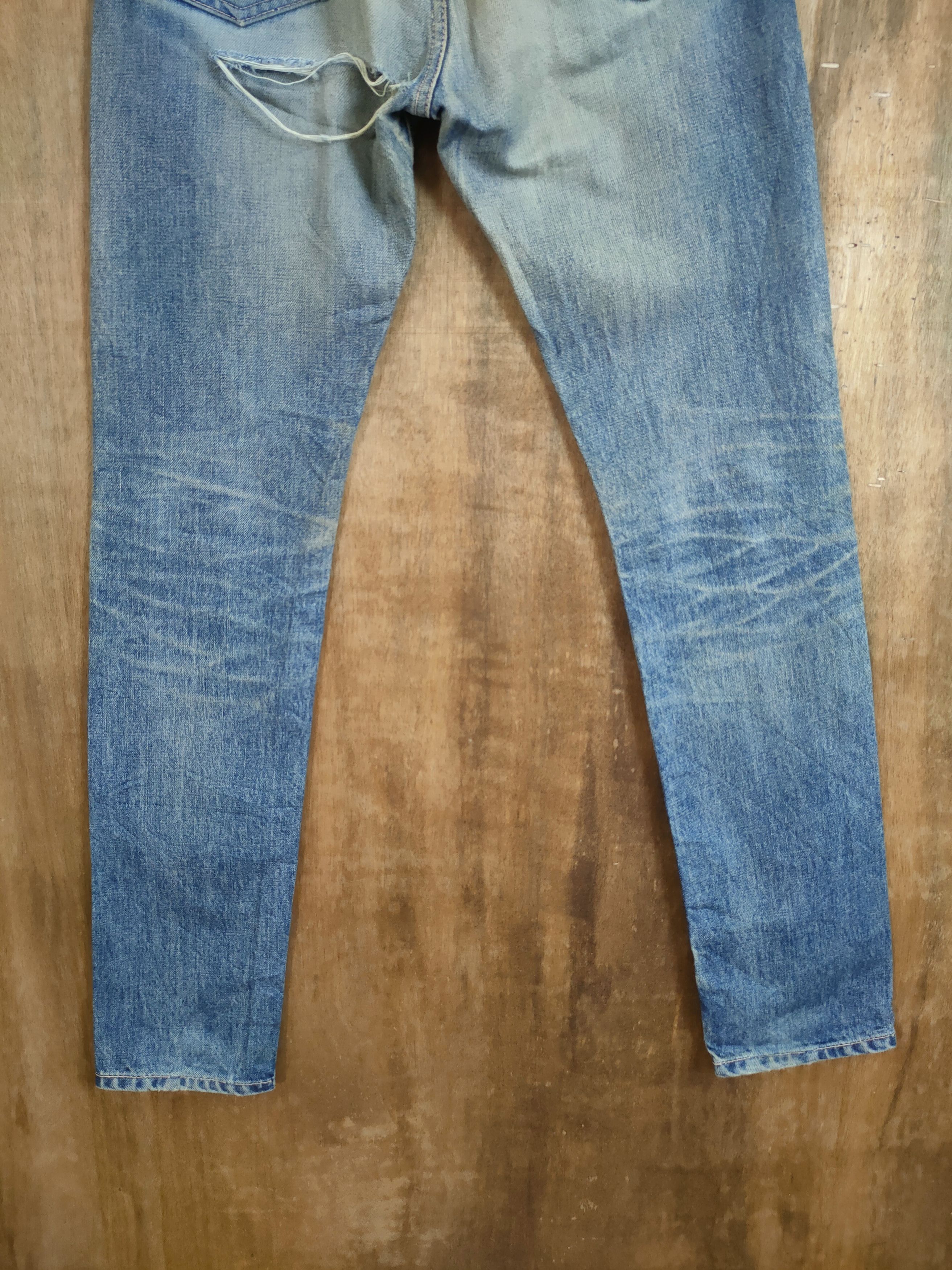 Japan Blue DL Blue Japan streetwear distressed denim pants #46-770 Size US 28 / EU 44 - 6 Thumbnail