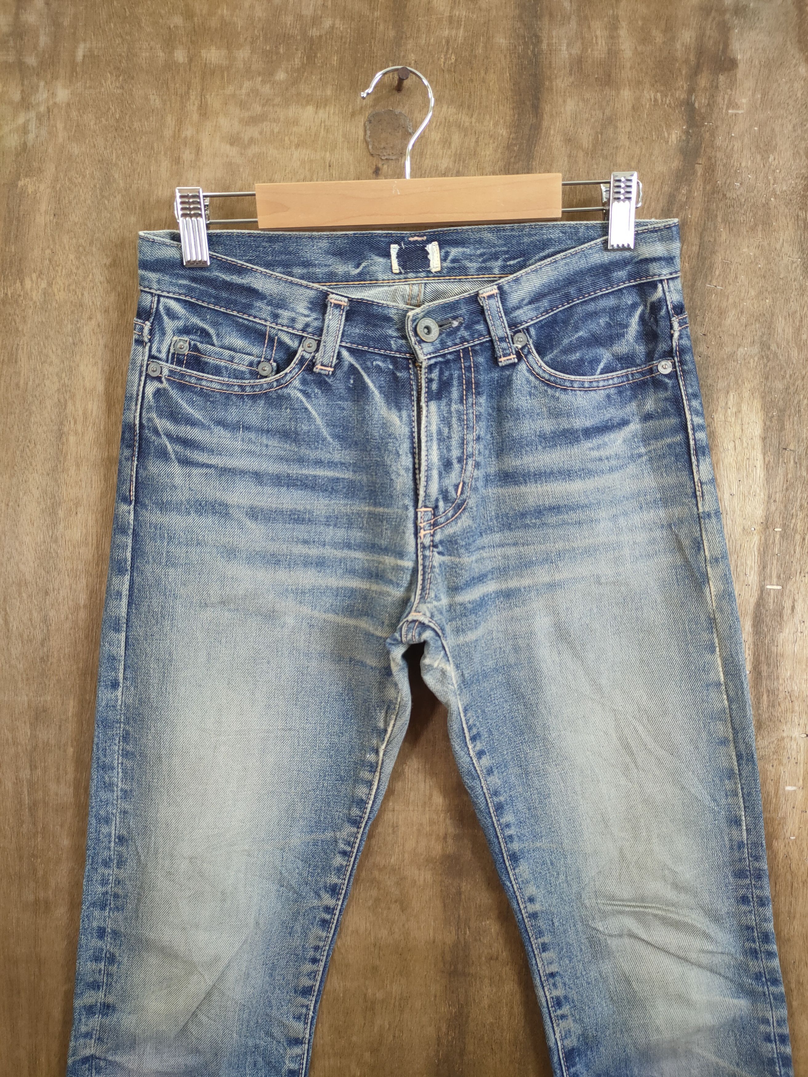Japan Blue DL Blue Japan streetwear distressed denim pants #46-770 Size US 28 / EU 44 - 3 Thumbnail