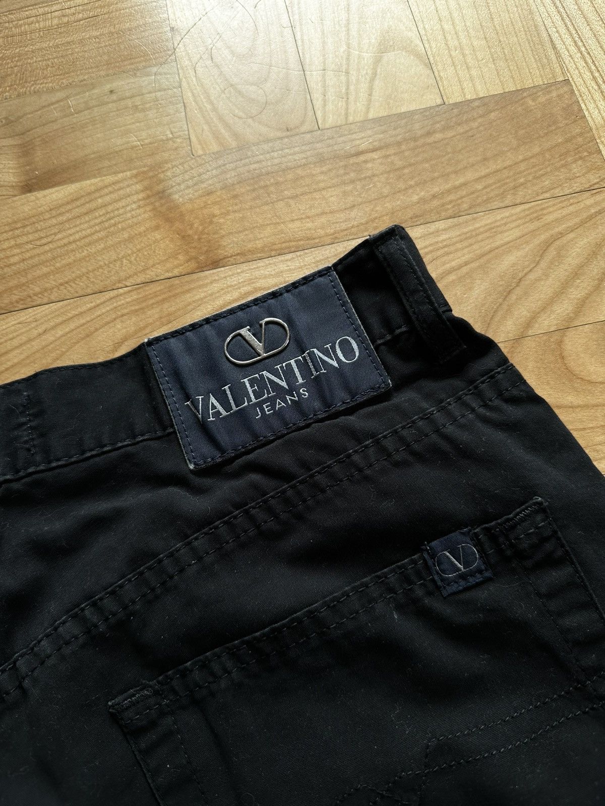 Jean × Valentino × Vintage VALENTINO Jeans Black Denim Vintage 90s 