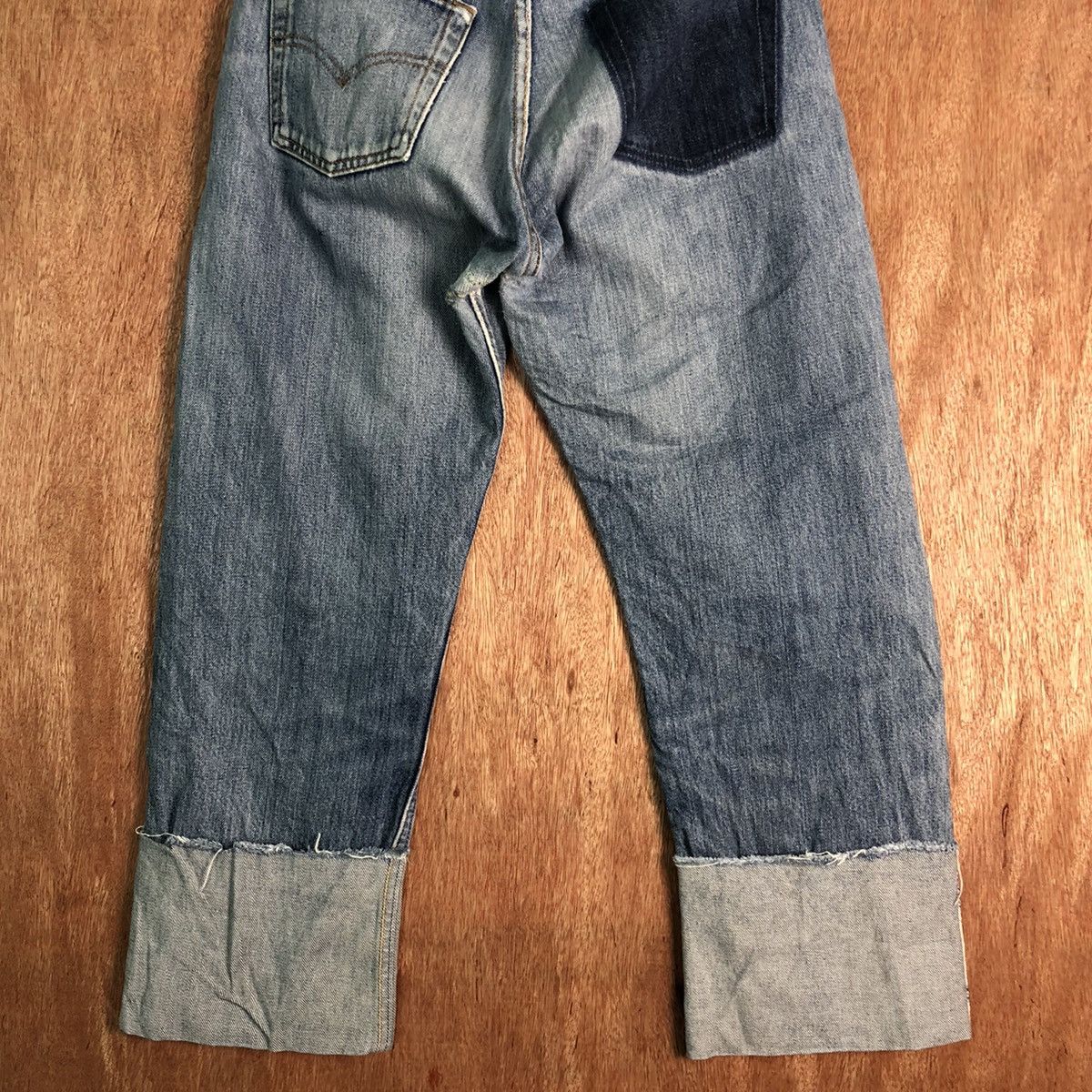 Japanese Brand DLL Japan Blue patch vintage ripped Denim jeans #c141 Size US 30 / EU 46 - 8 Thumbnail